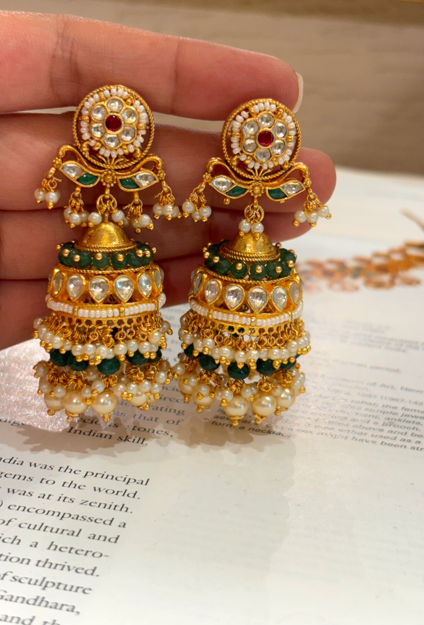 Heritage nakashi Rajwada jhumki