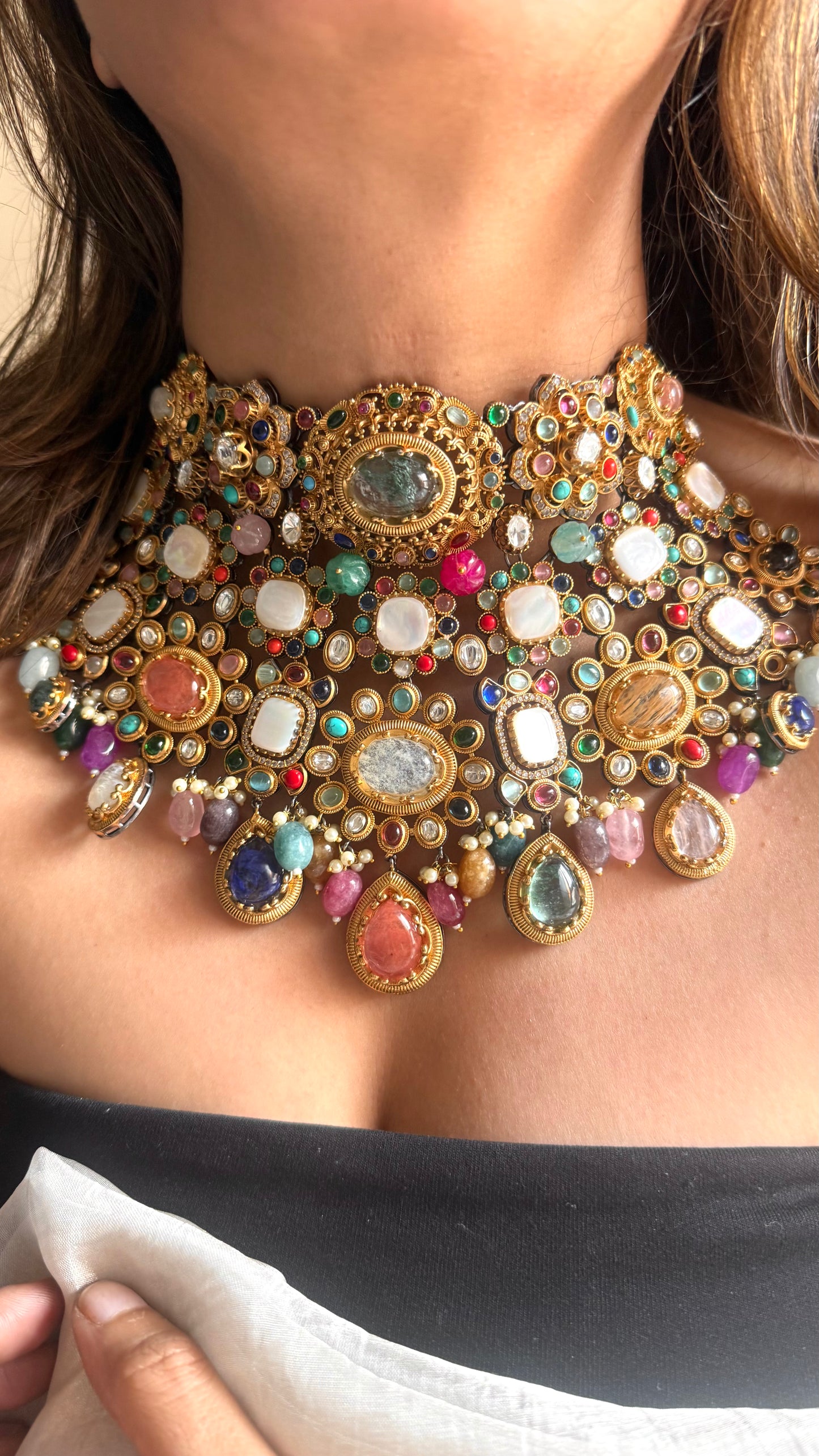 Sabya inspired Vintage Victorian Designer Necklace