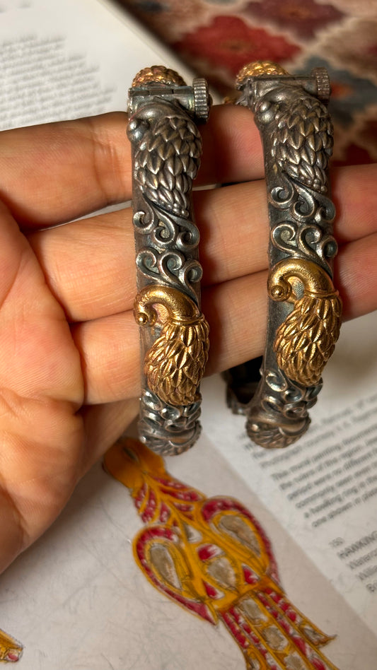 Peacock nakashi kutch tribal bangles