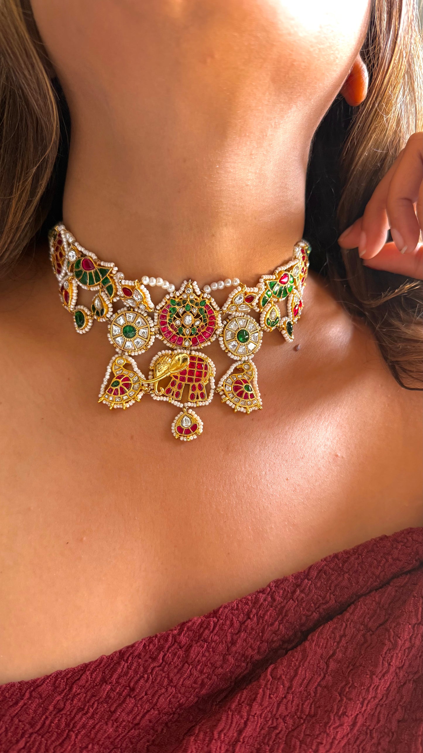 Mixed pachi gajanand choker
