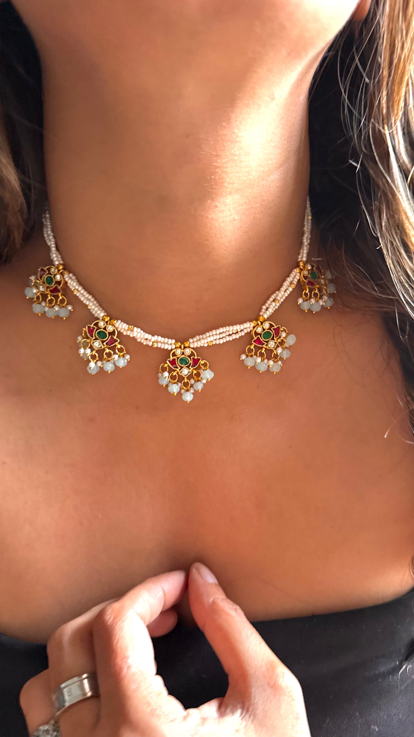 Heritage paachi minimalist necklace