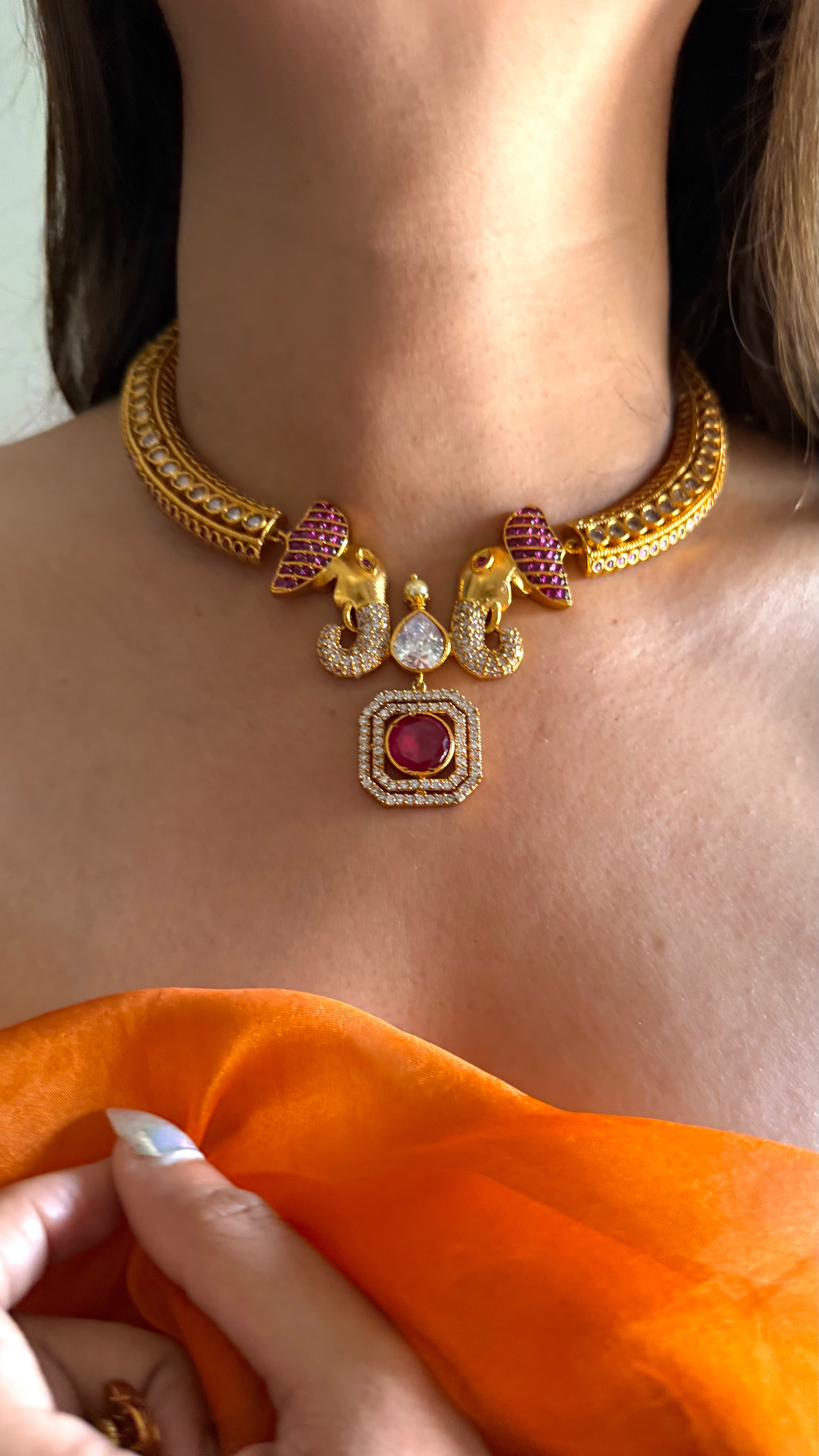 Gajanand ruby moissanite hasli