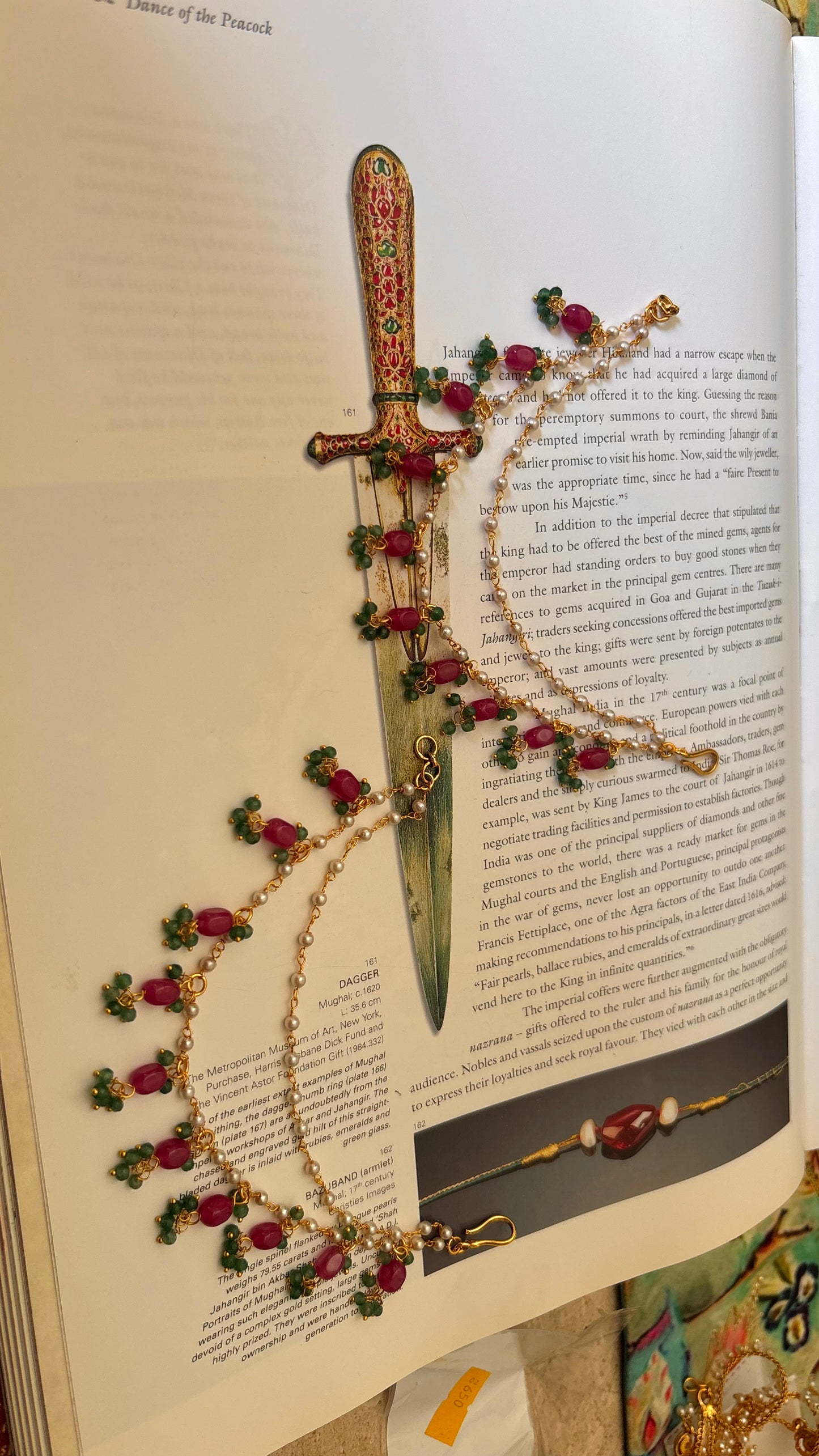 Double layer ruby & emerald drops Kaan chain