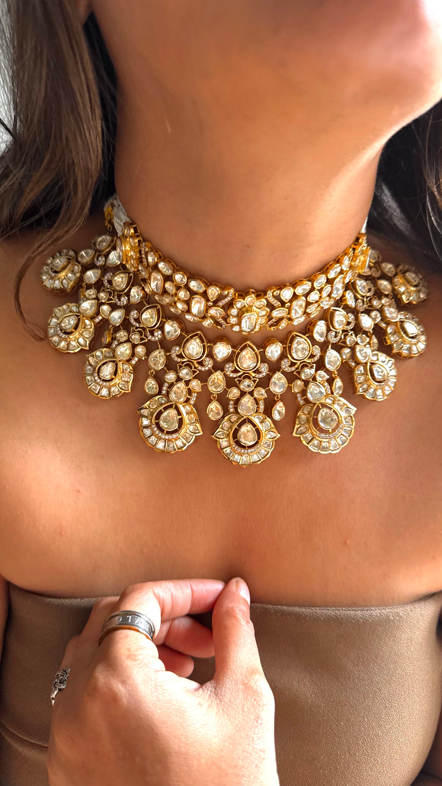 Peeli Polki Bridal Heritage Necklace