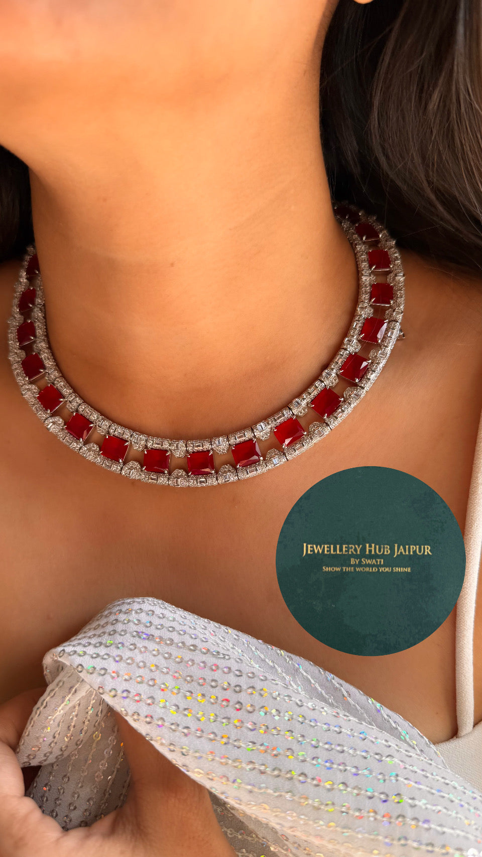 Bvlgari inspired diamond necklace (detachable l)