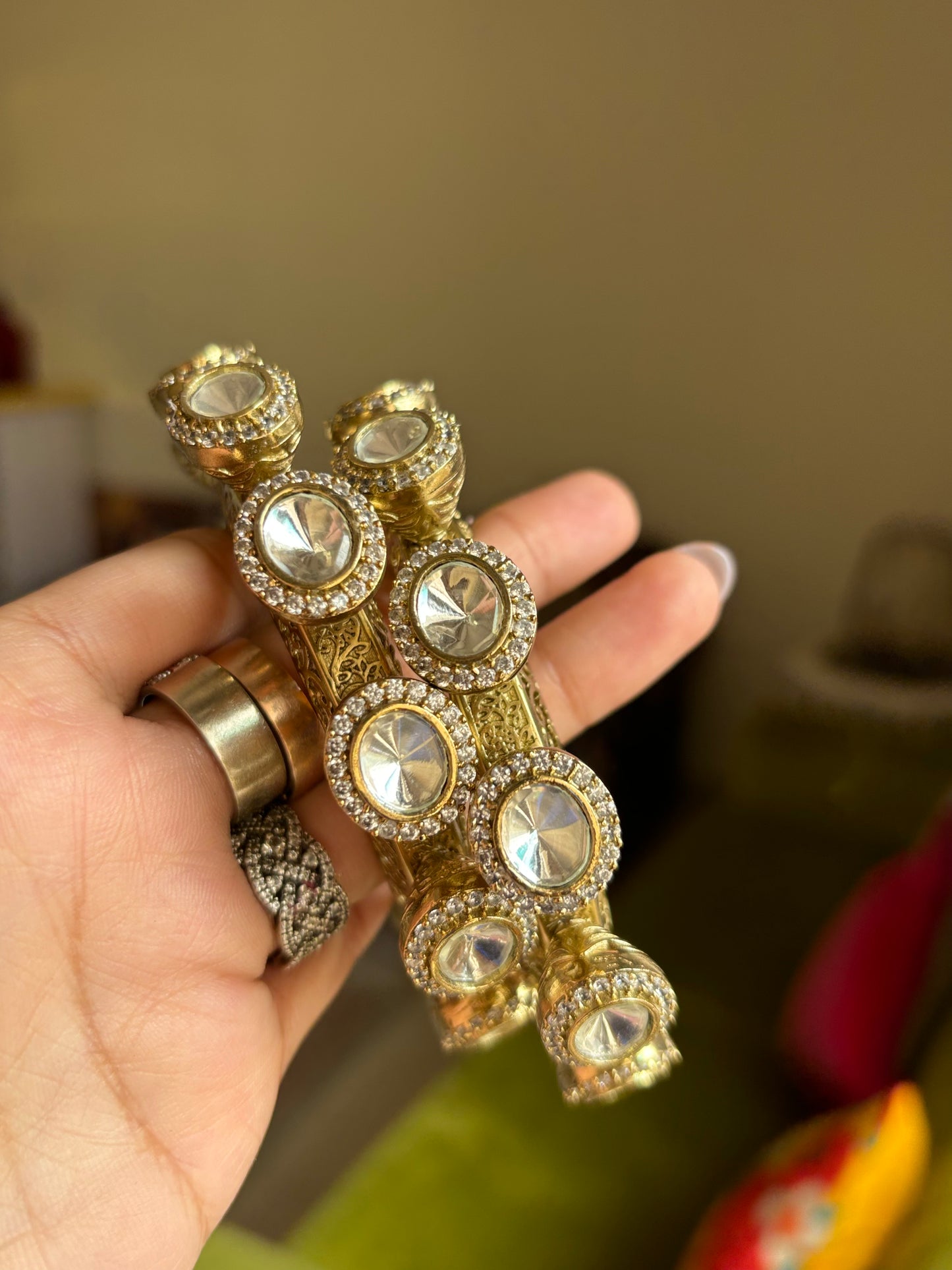 Uncut Polki bangles