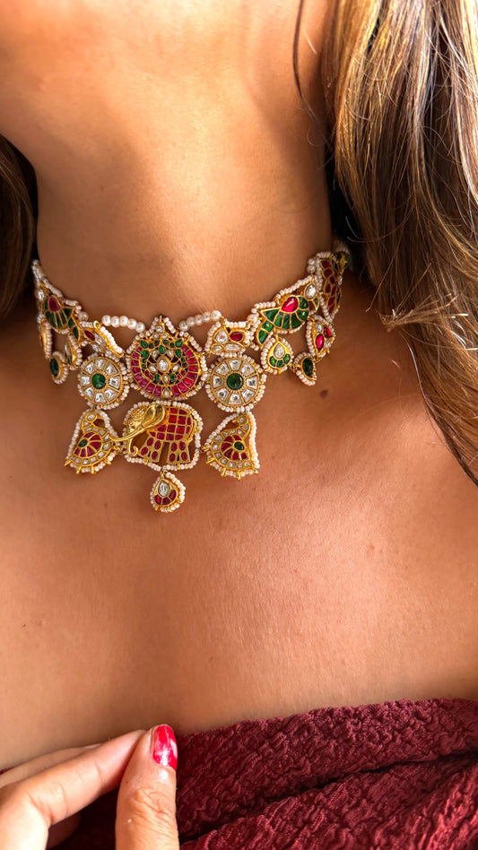 Mixed pachi gajanand choker