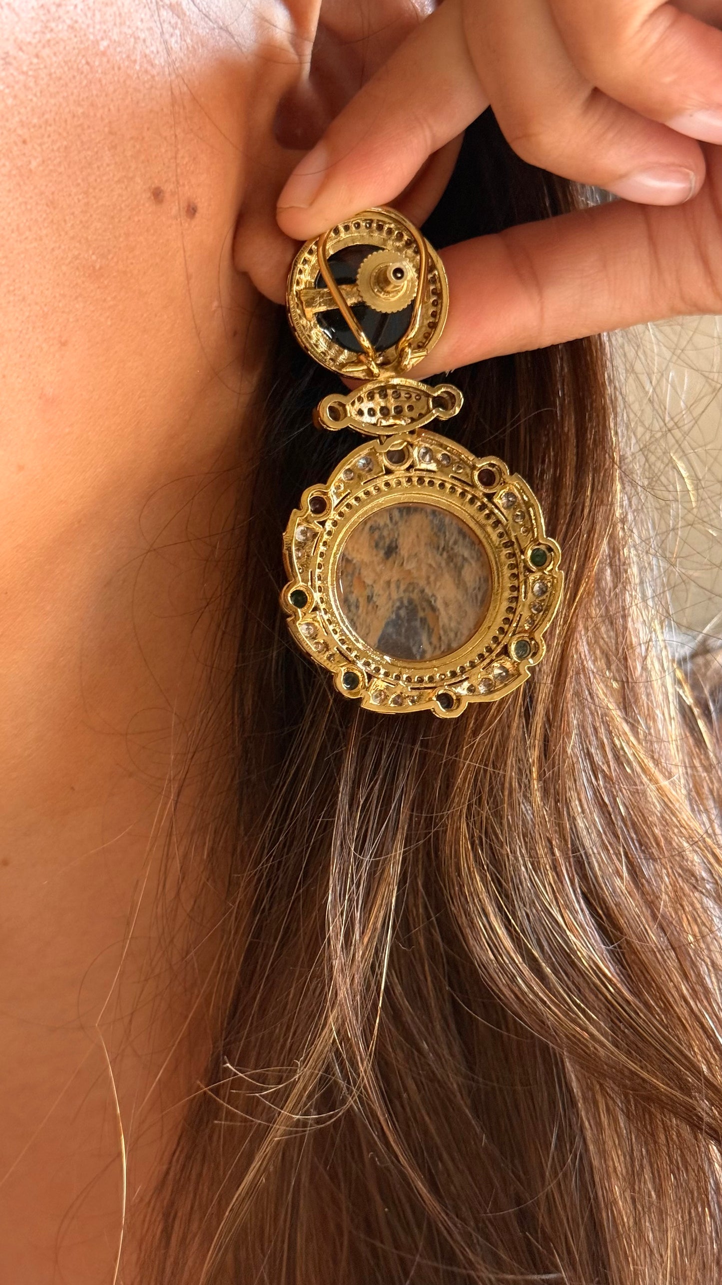 Sabhyasachi inspired
 doublet designer cocktail danglers
