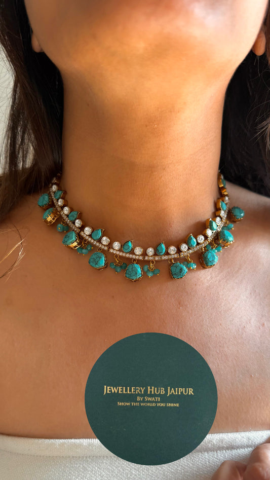 Firoza moissanite victorian