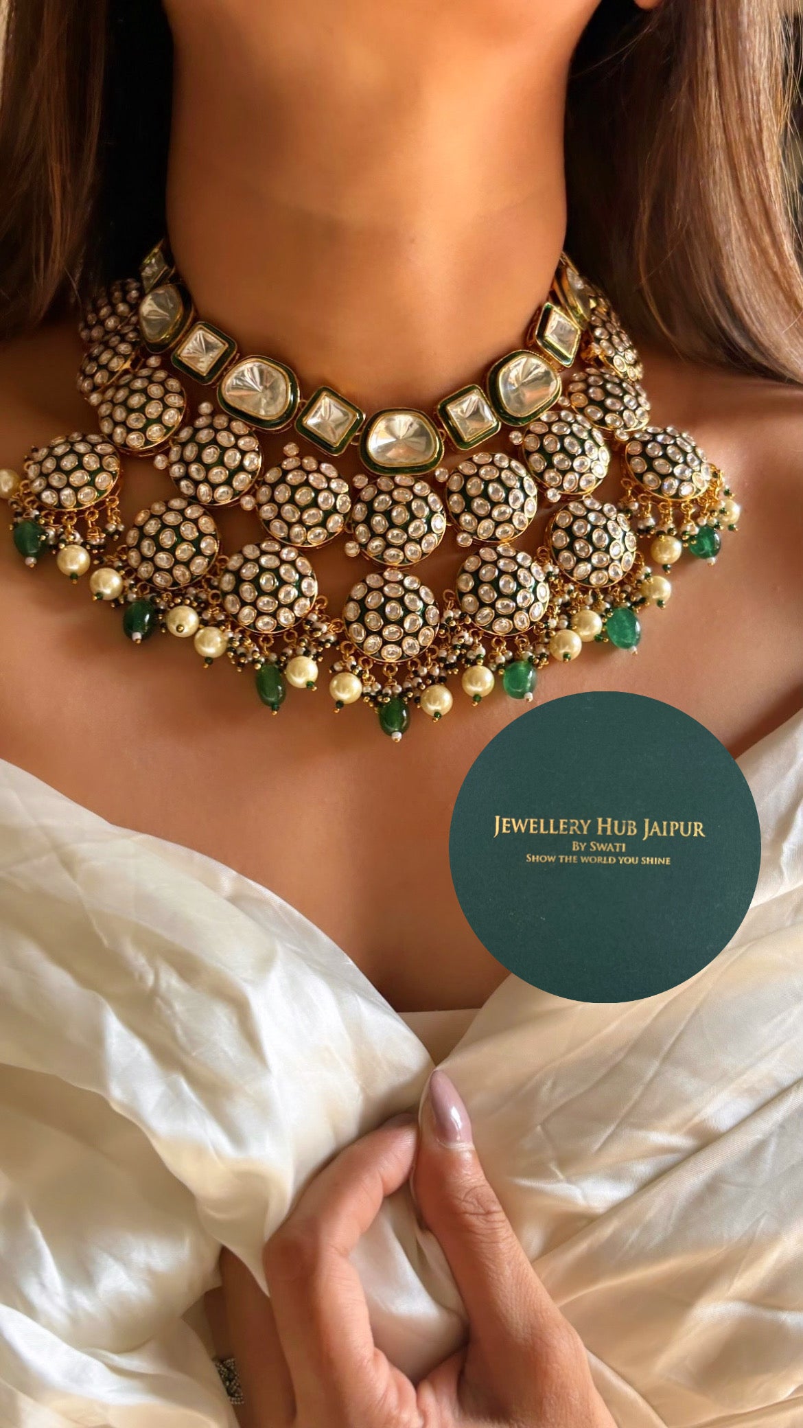 Meenakari heritage necklace set