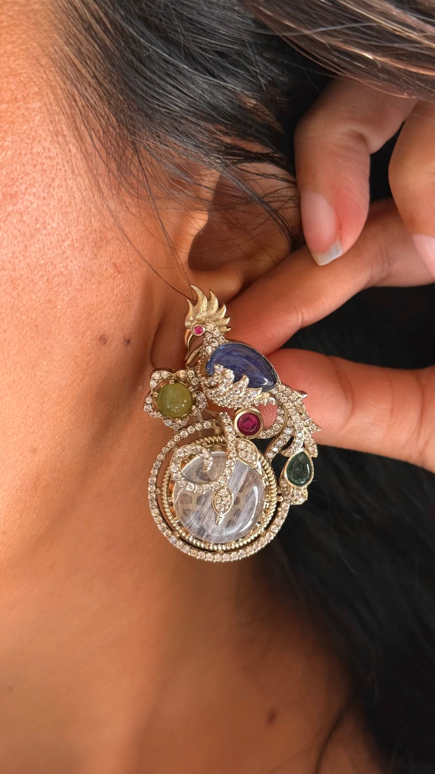 Sabyasachi inspired bird style studs