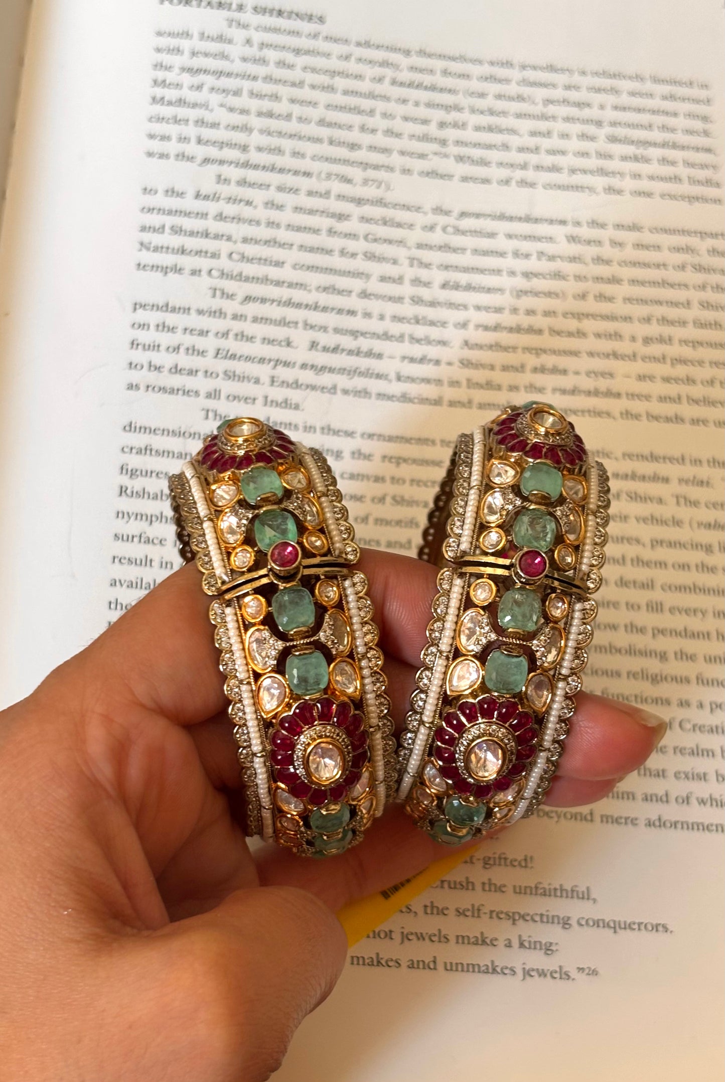Mint & Rani takkar work victorian bangles
