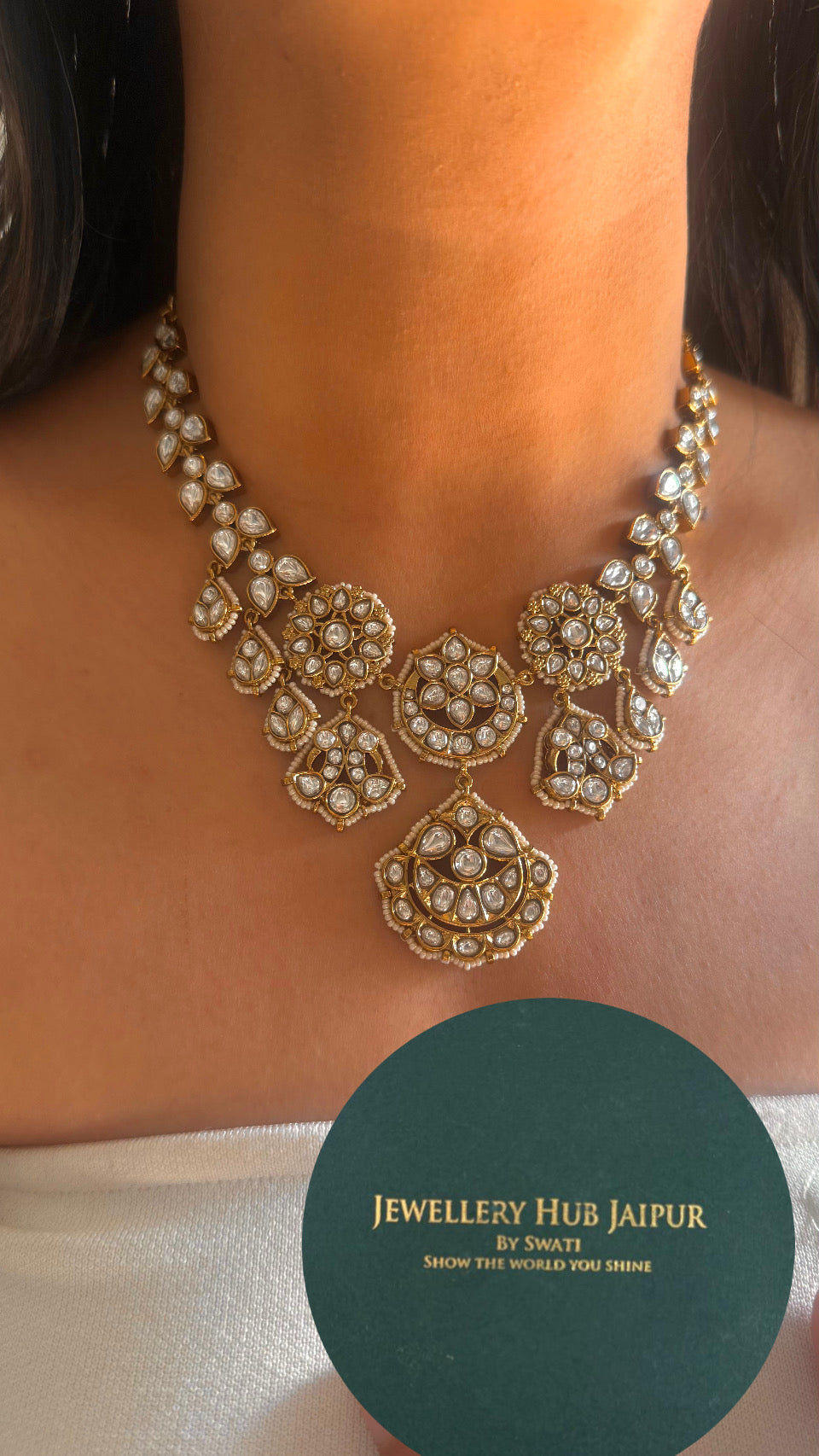 Sabyasachi inspired Victorian polki necklace