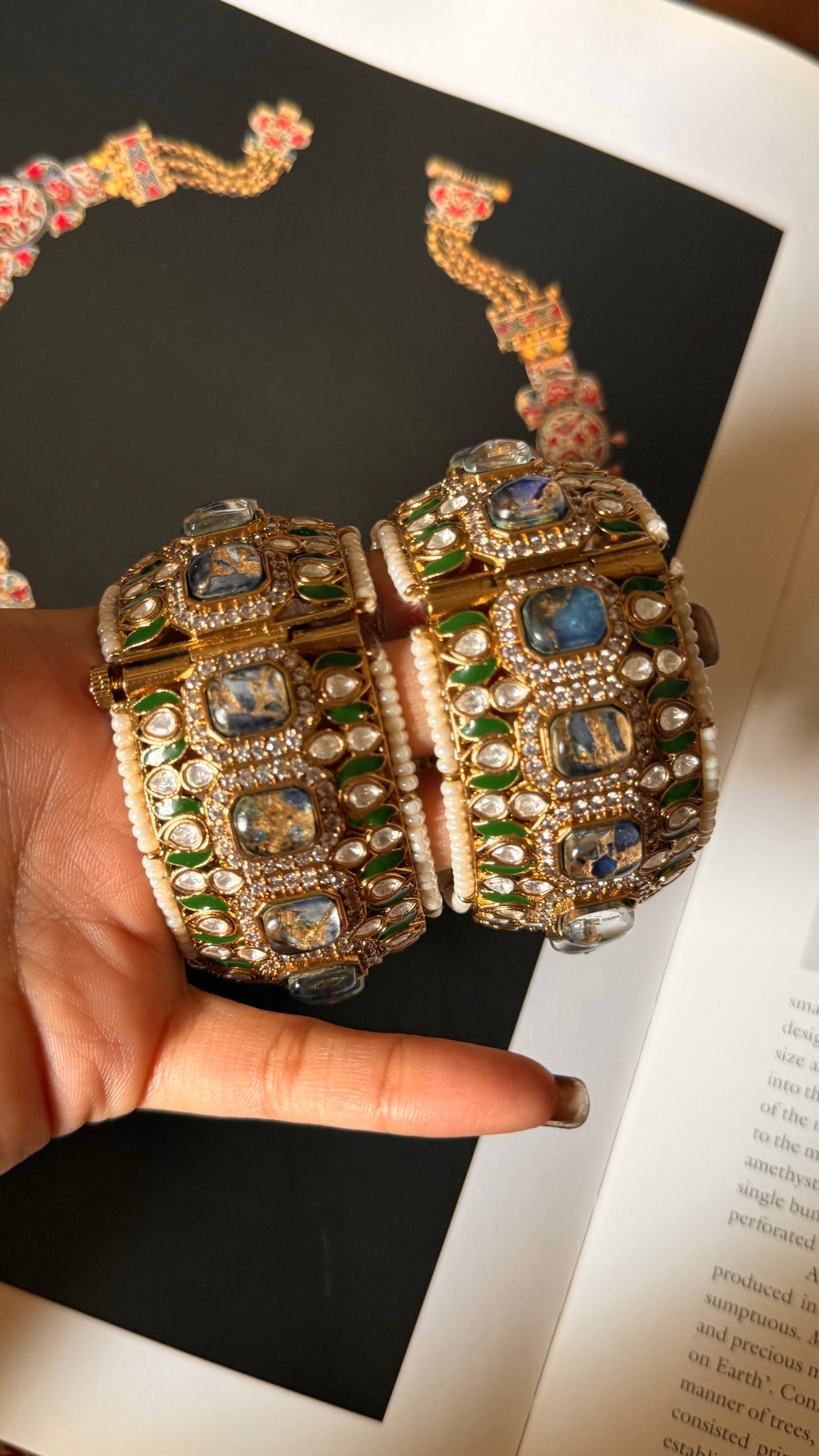 Sapphire Heritage meenakari bangles