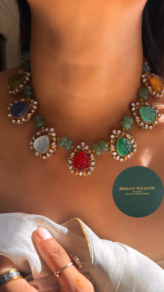 navratna heritage necklace