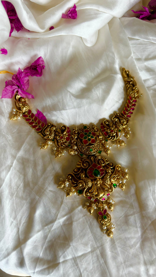 Temple jewellery with earrings