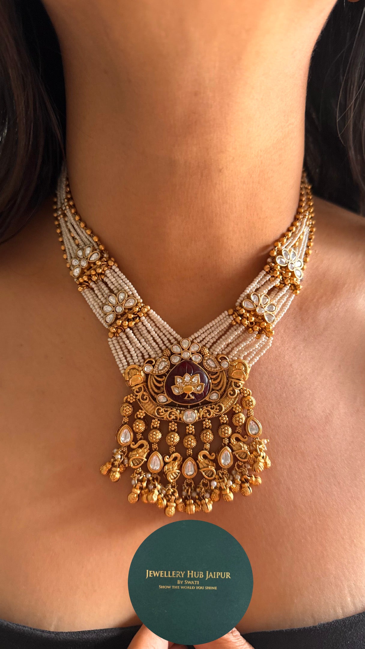 Ruby cheedh dana piroyi heritage necklace