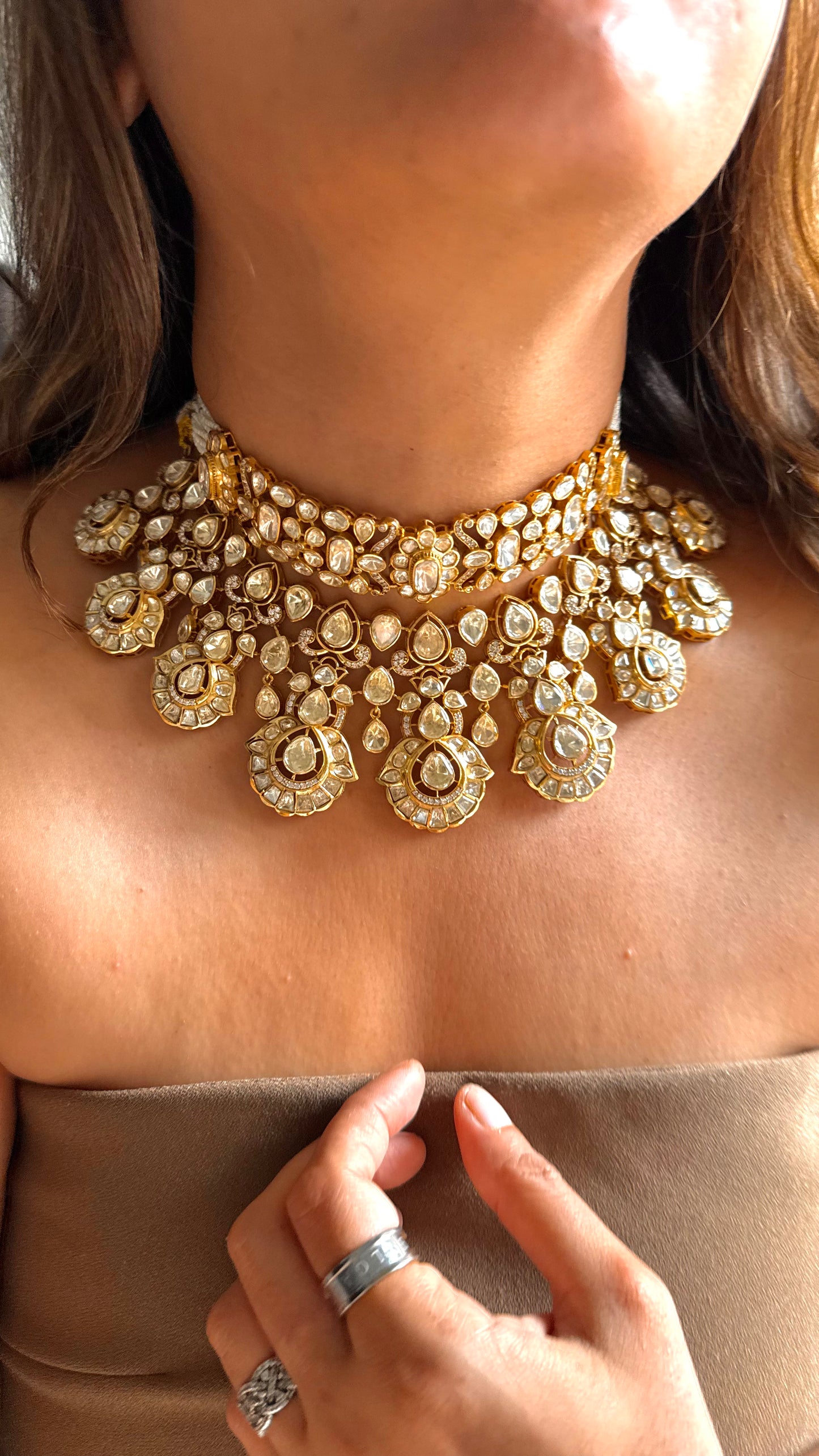 Peeli Polki Bridal Heritage Necklace
