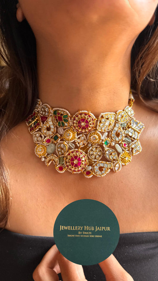 Paachi kudan handmade choker 2