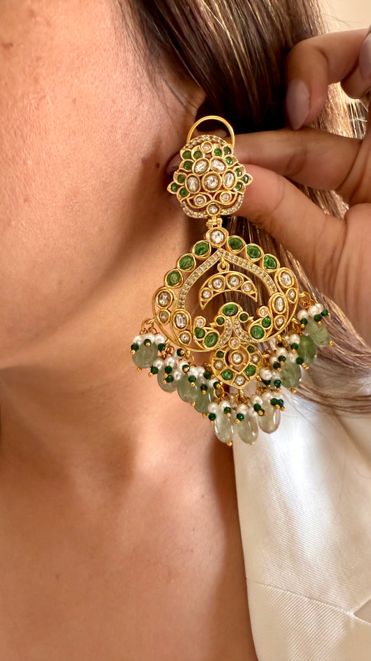 Mint drop chandbali