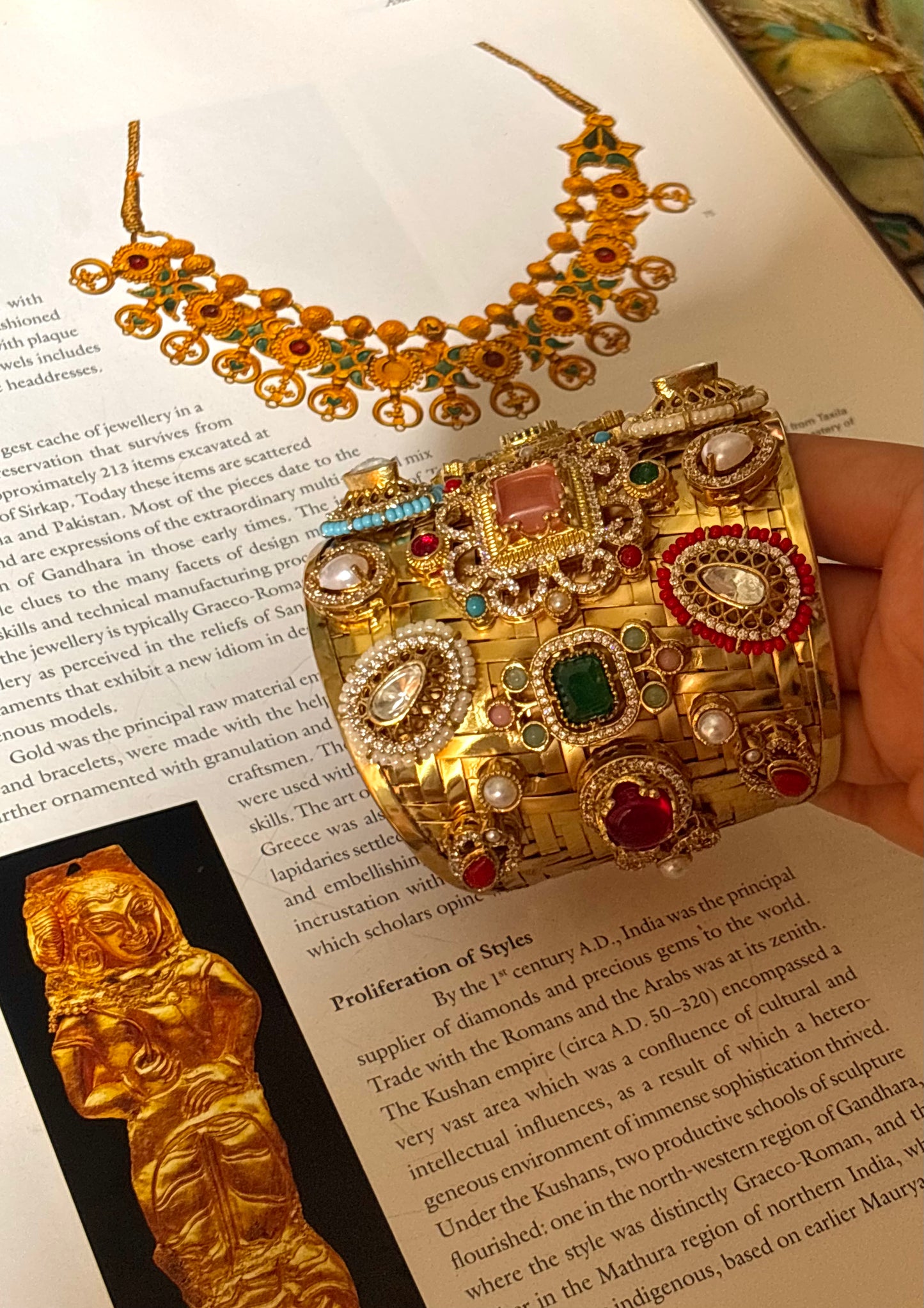 Sabyasachi inspired peach bracelet