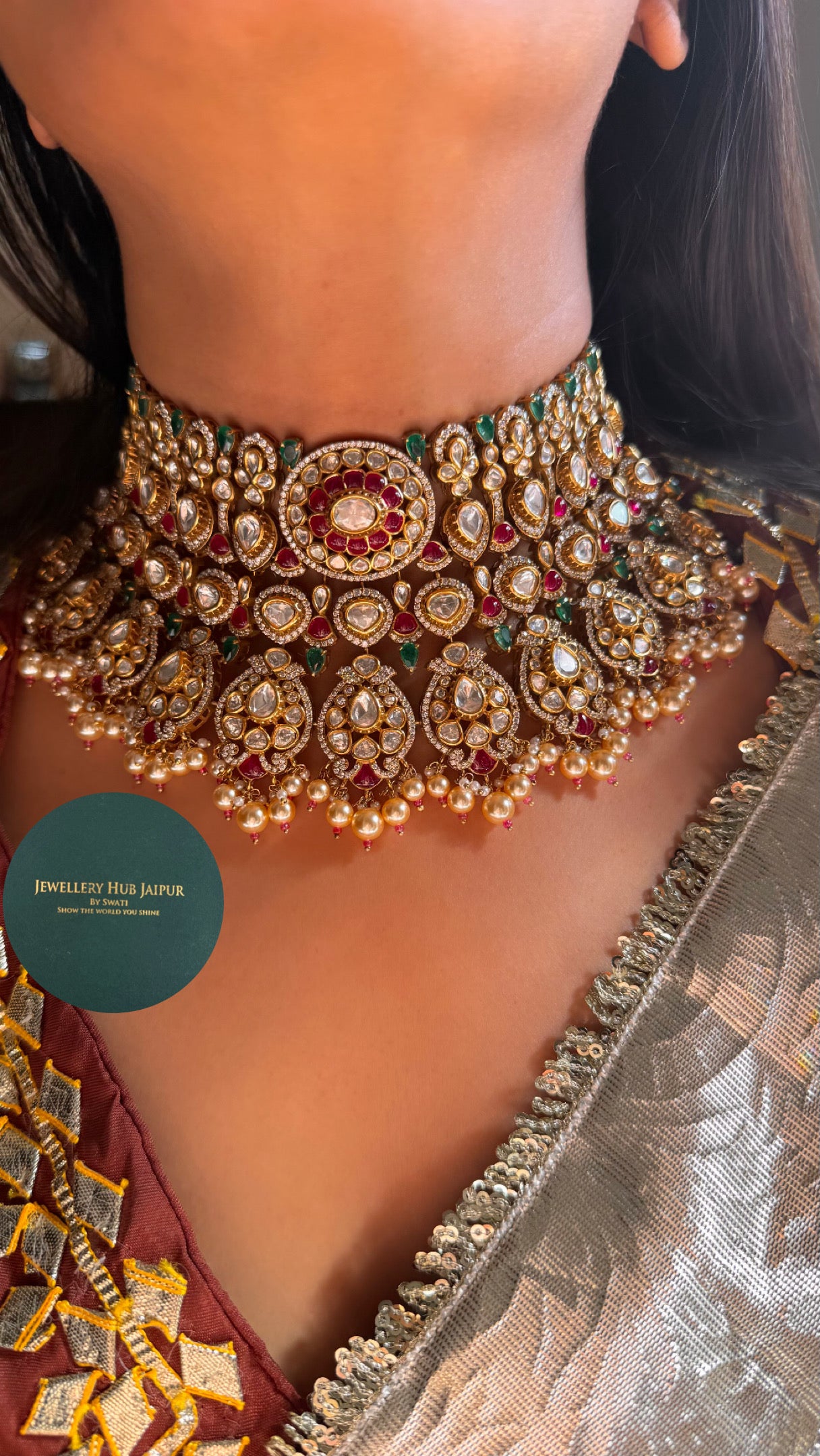 Ruby & Emerald Heritage choker