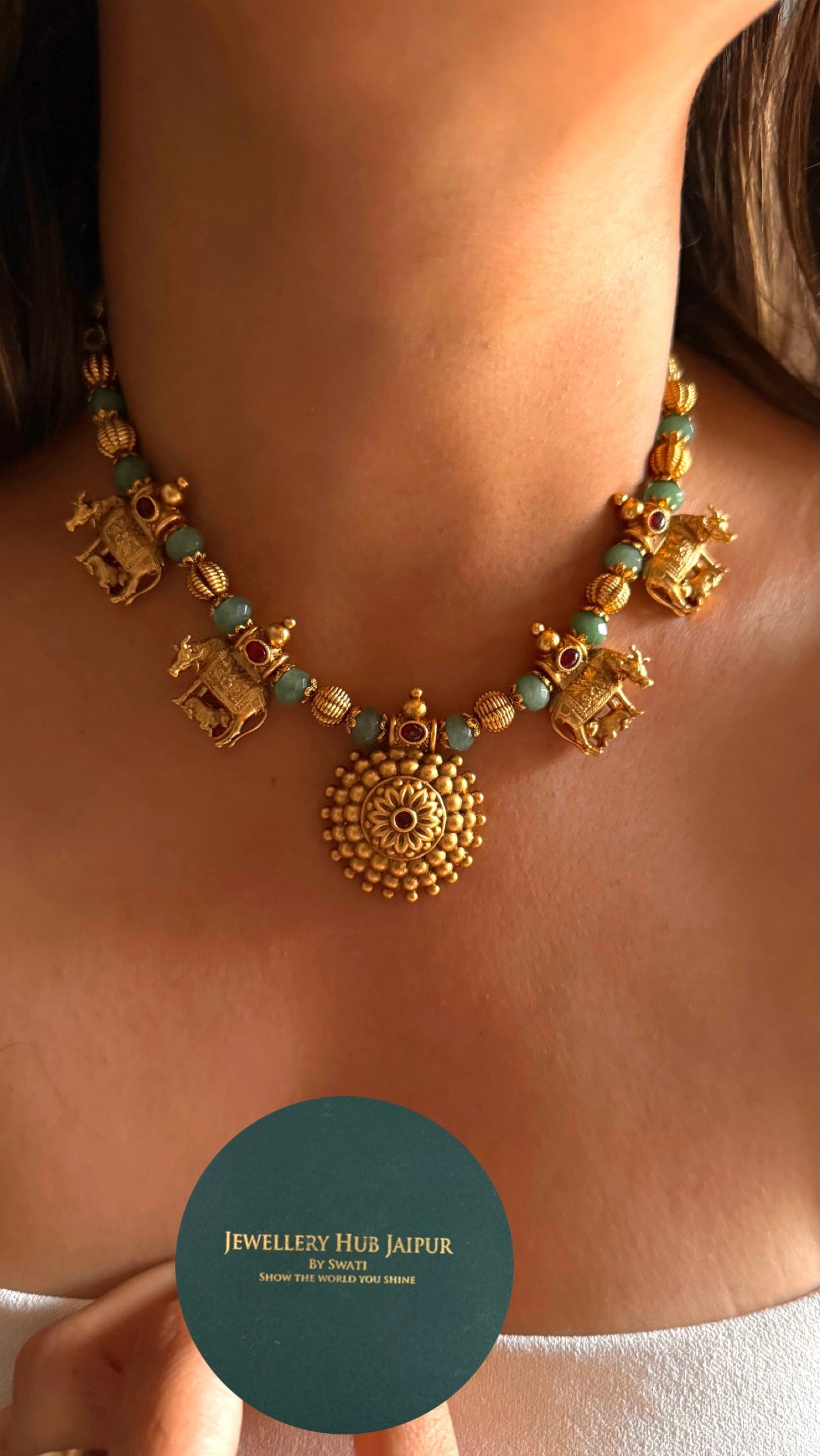 Heritage nandi nakashi chakra Necklace