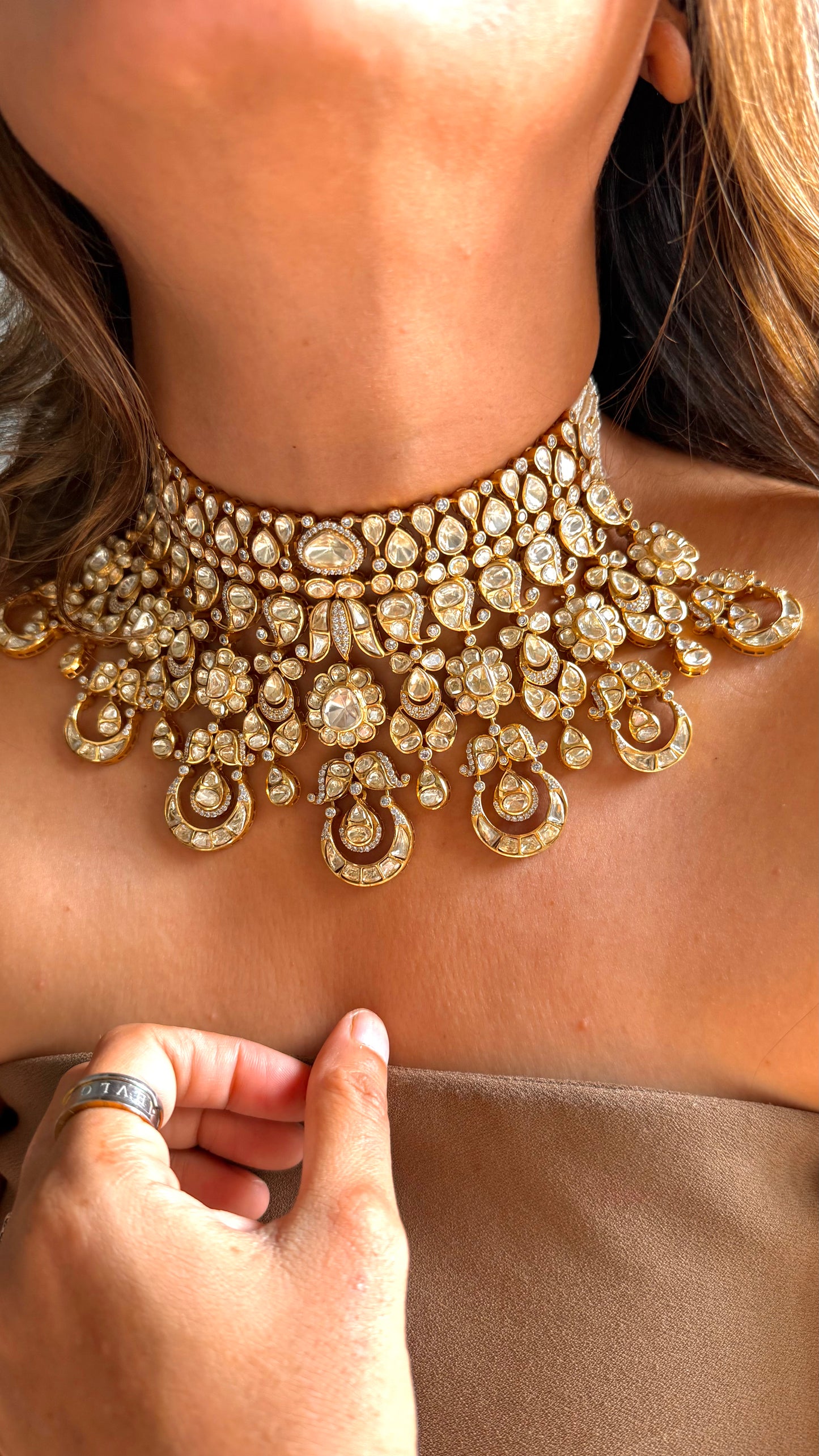 Peeli Polki Bridal Heritage Necklace