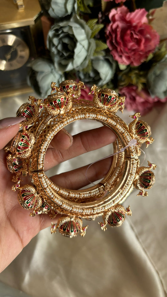 Moissanite polki bangdi bangles