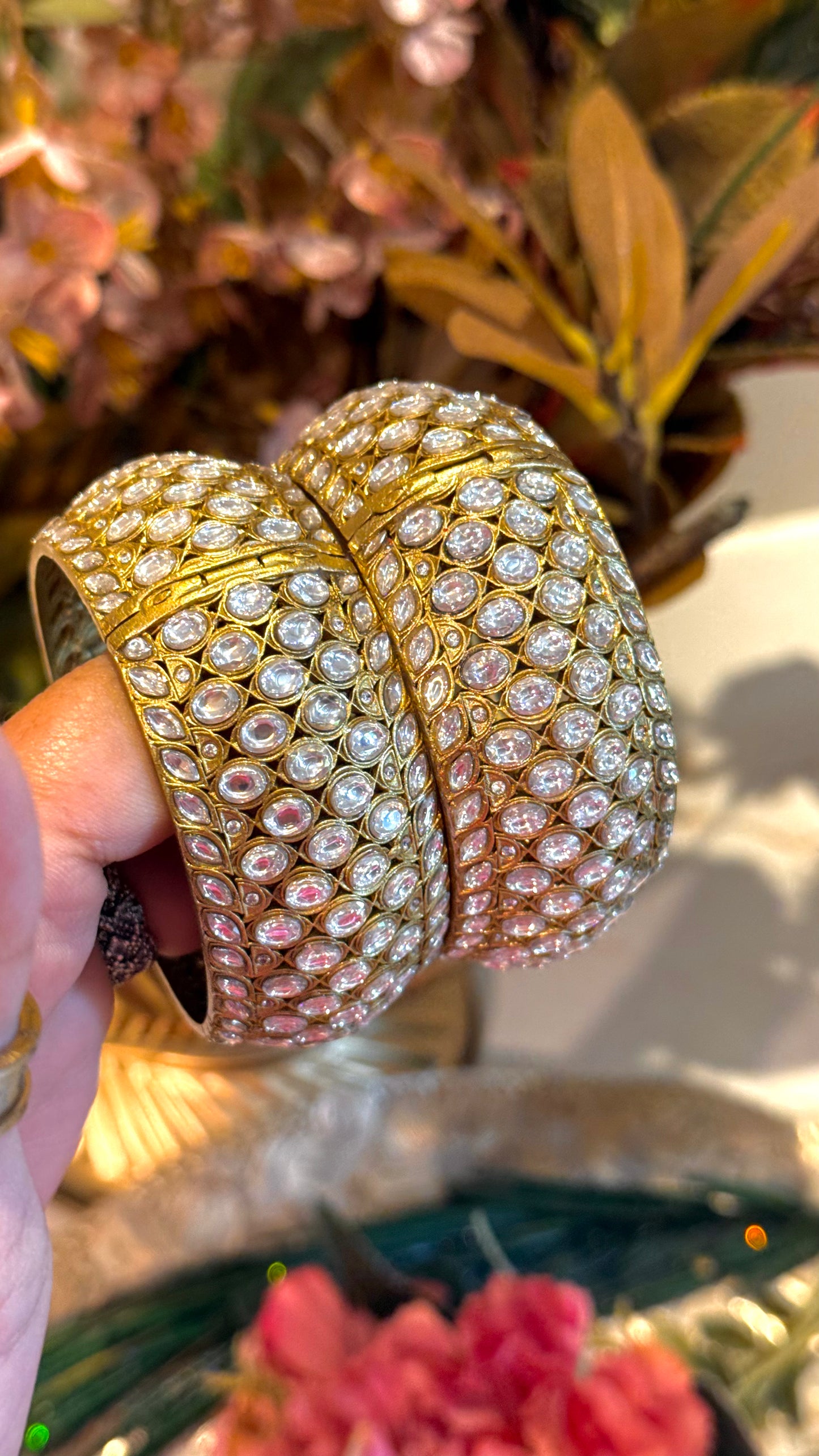 Polki knit Heritage Bangles