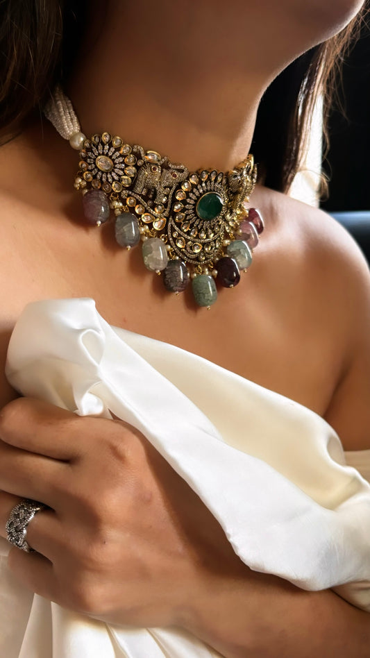 Emerald Gajanand choker