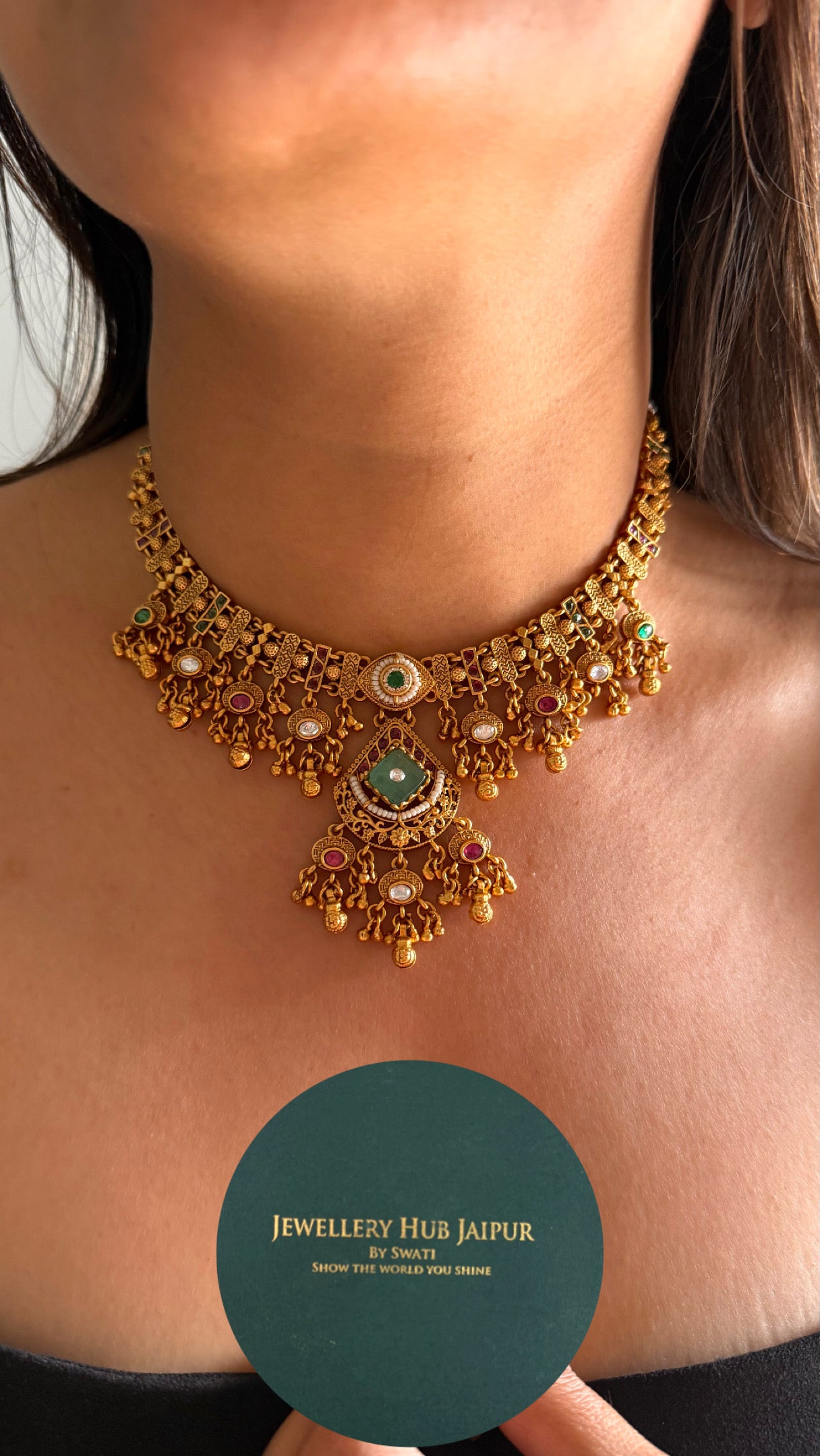Minimalist rajwada necklace