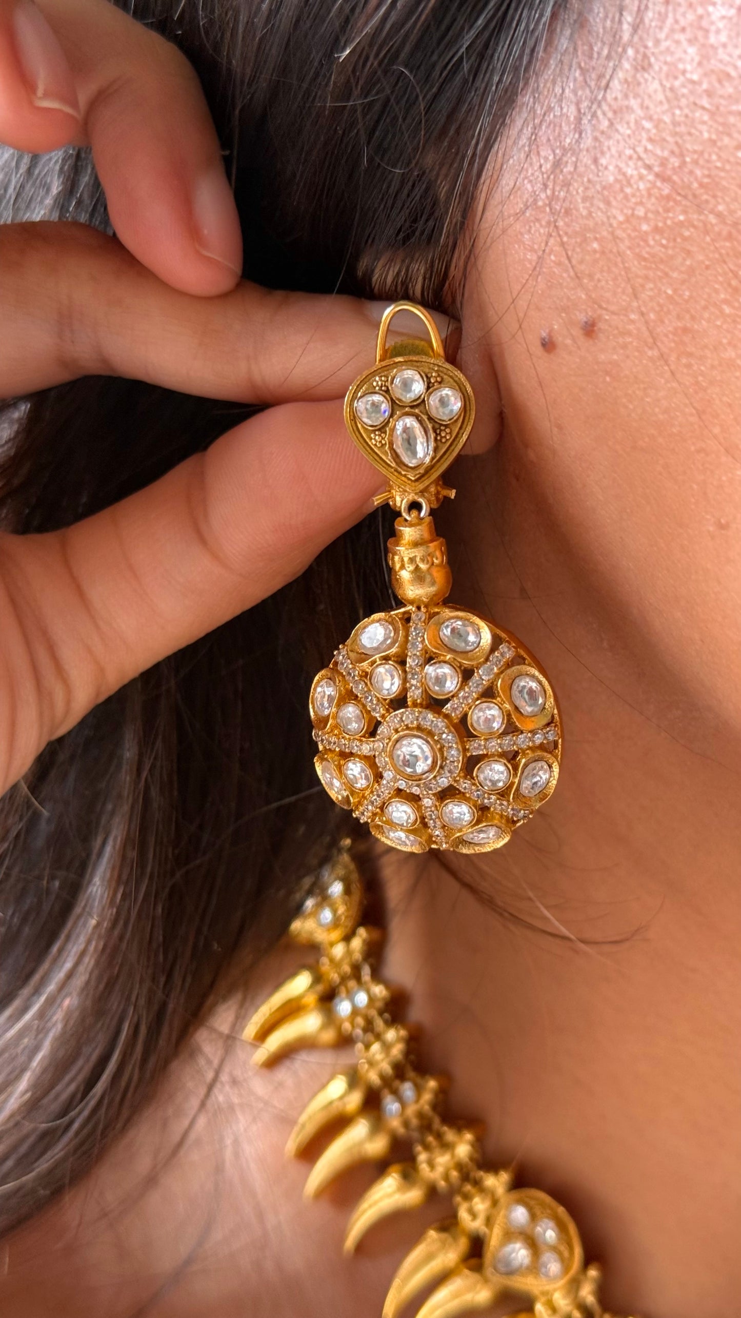 Swarna mayur kundan royal amrapali Necklace