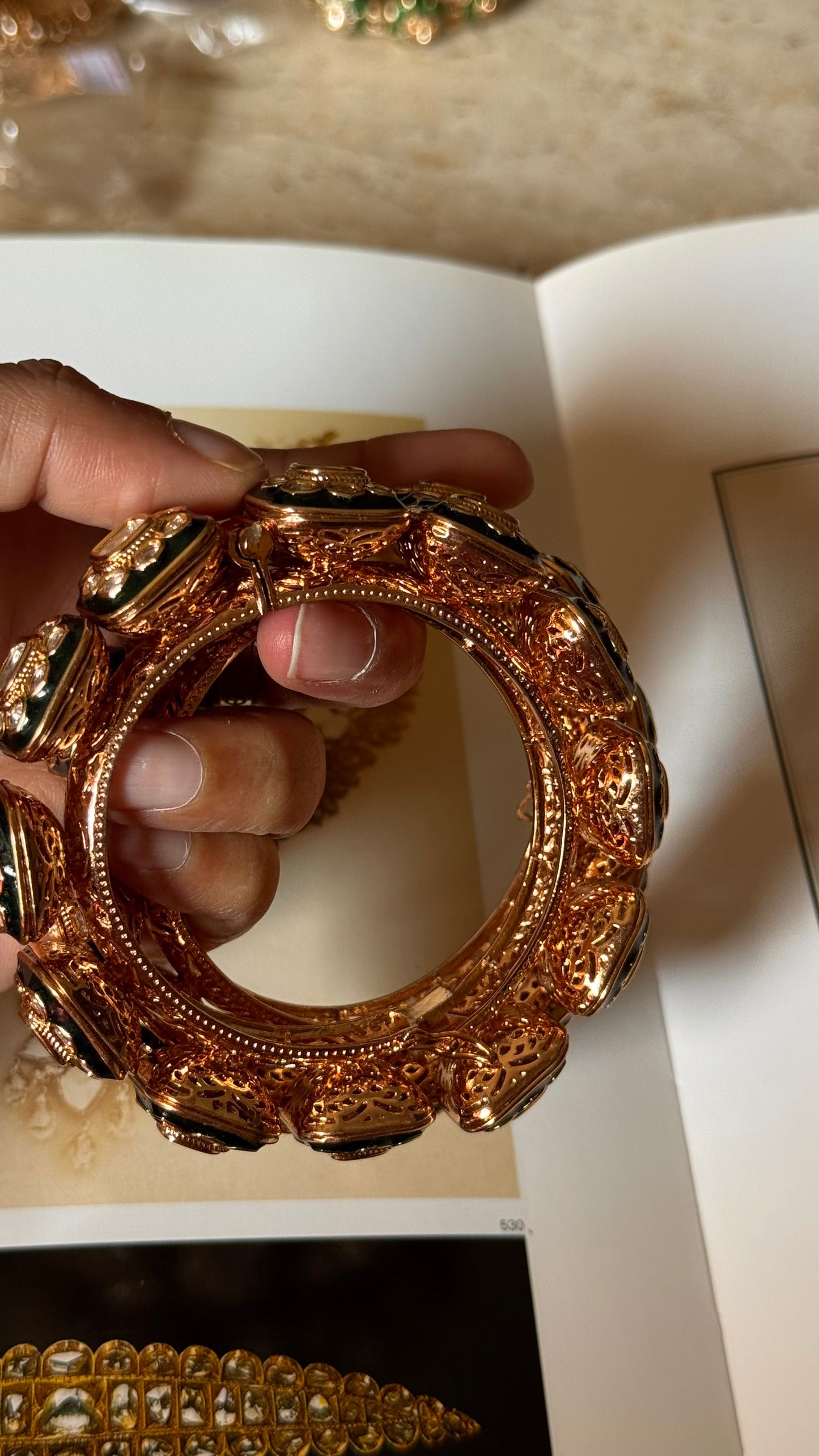 Emerald polki bangdi styles bangles