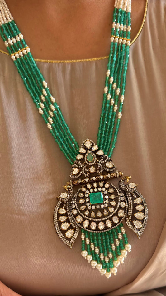 Parvati Mint heritage moissanite rani haar