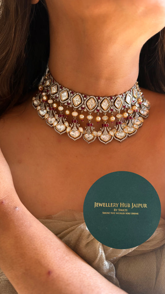 rani pink choker victorian