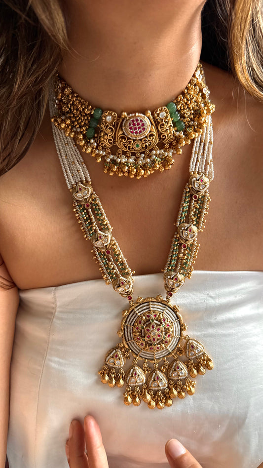 Rajwada real Swarovski combo