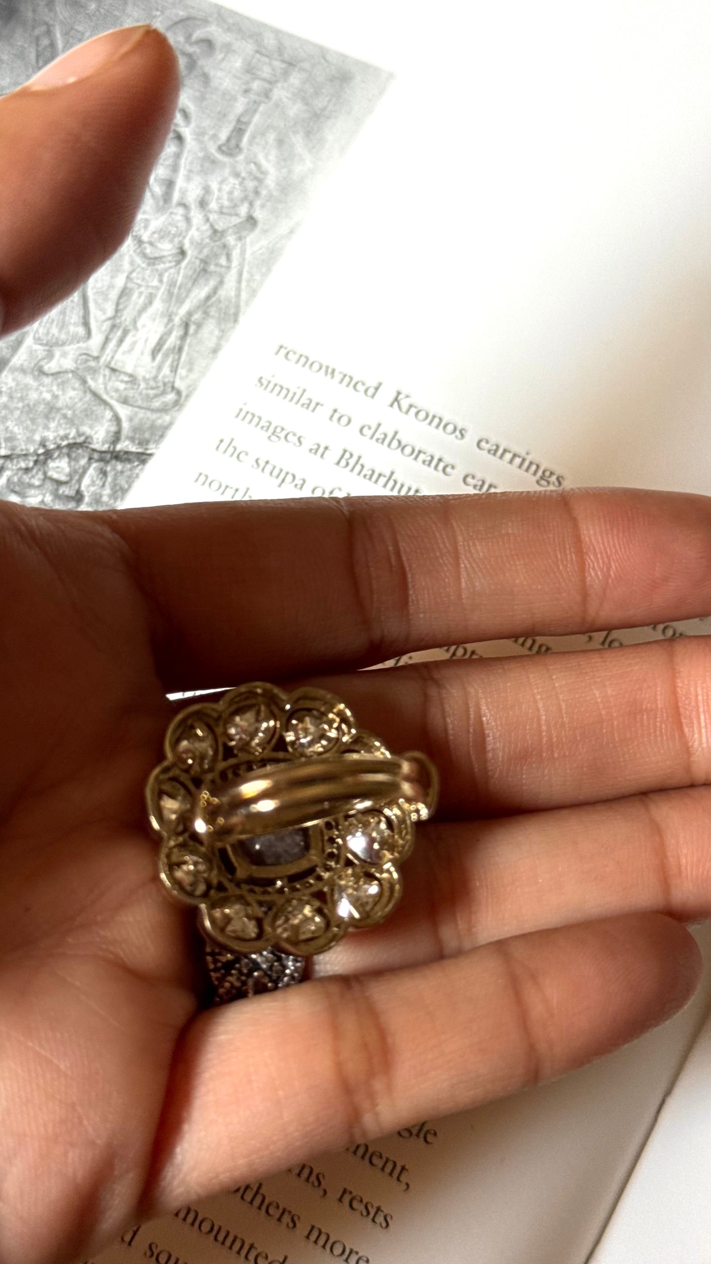Ruby doublet real moissanite Ring
