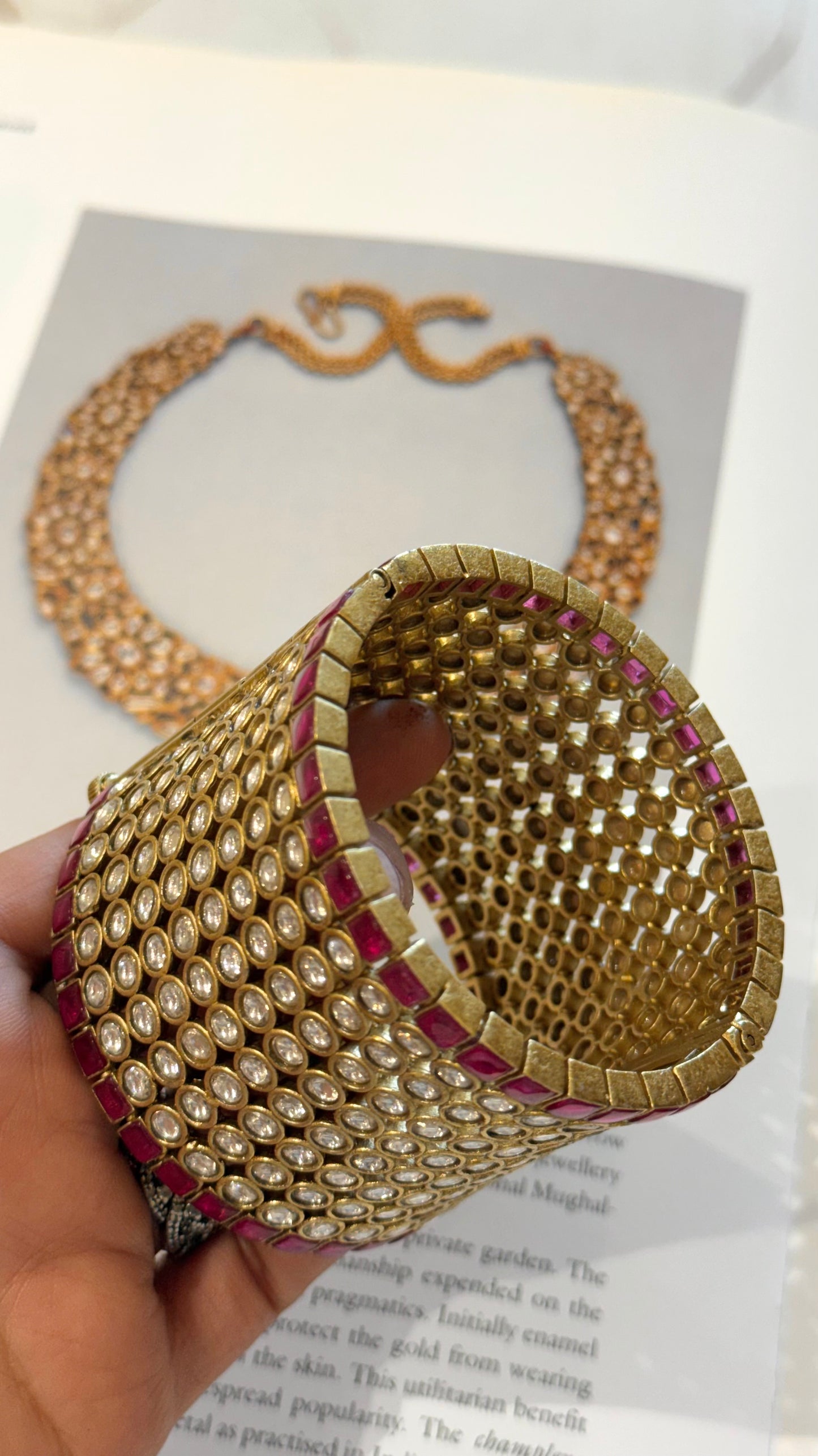 Ruby paachi kundan Kada