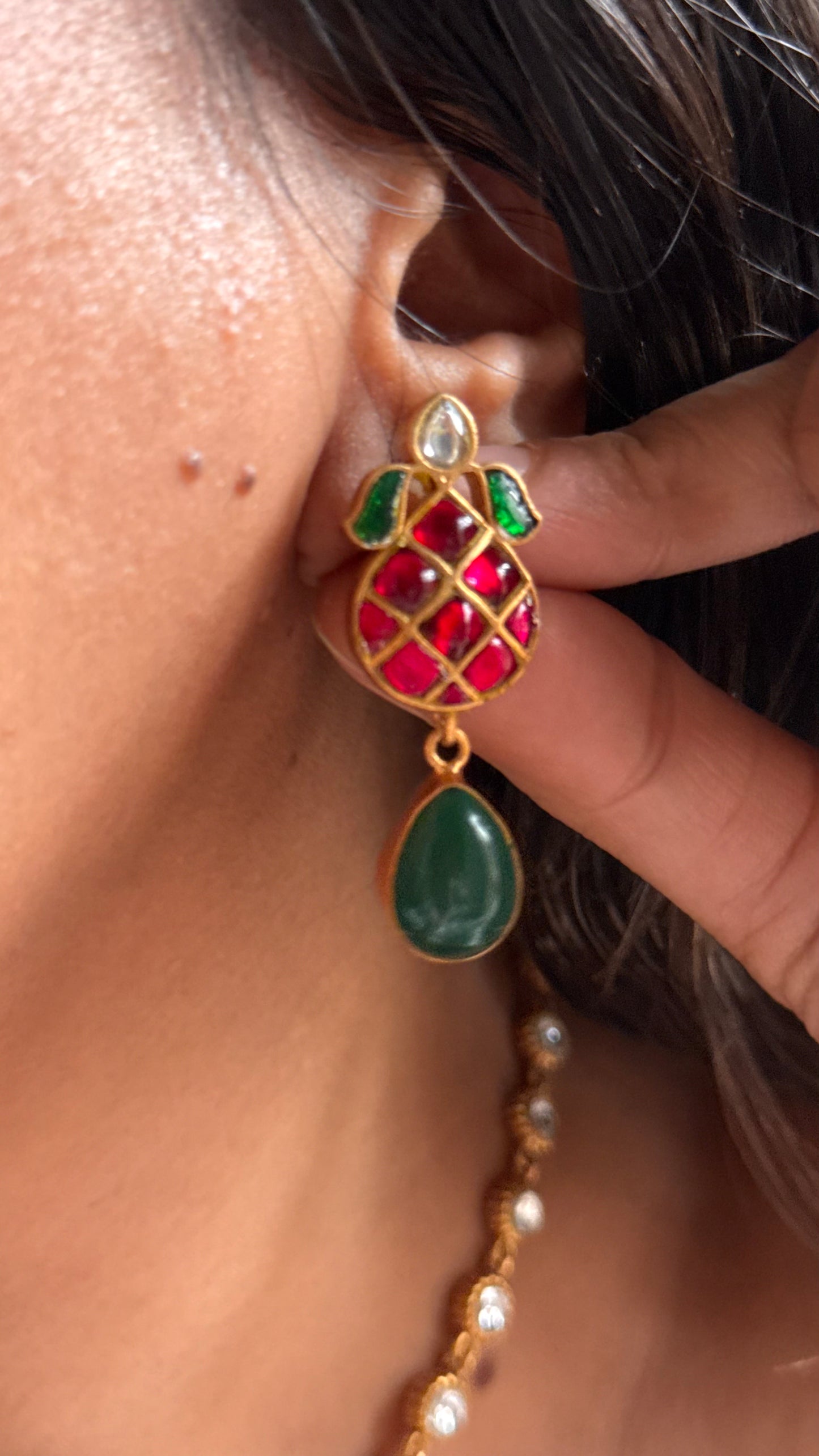 Emerald designer Amrapali minimal set