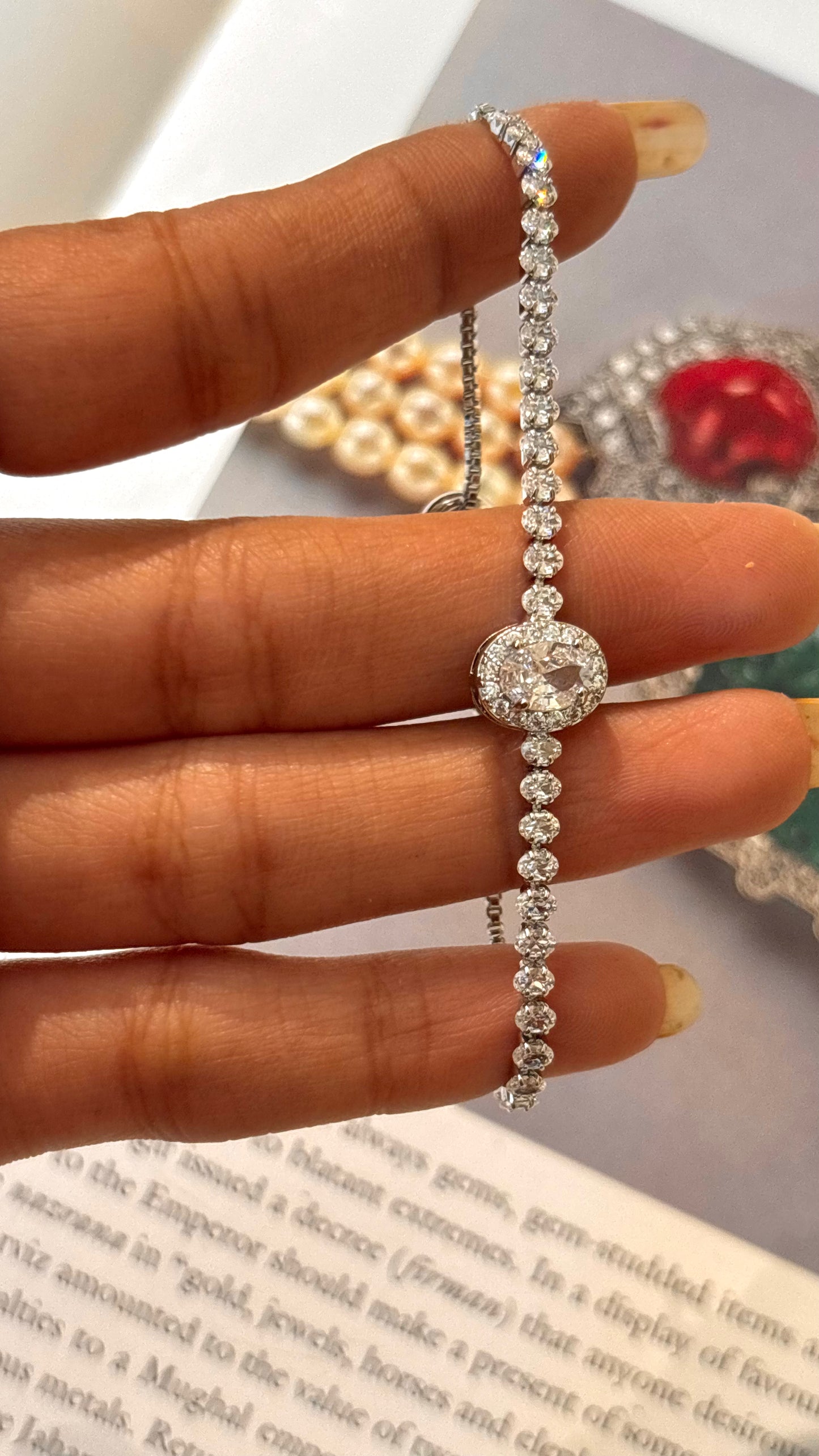 cz diamond adjustable bracelet