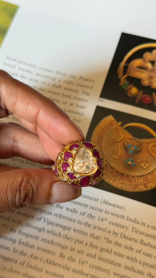 Ruby  heritage designer Ring