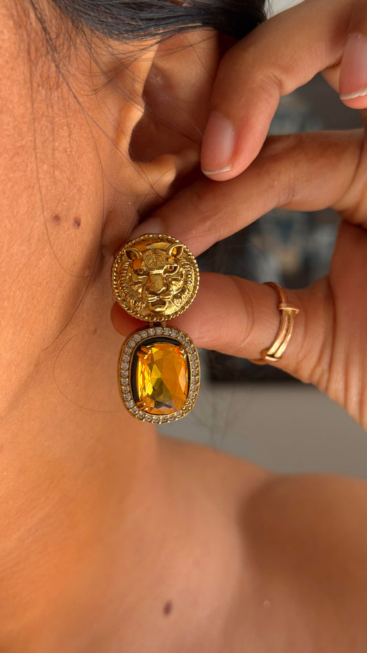 Sabyasachi inspired to topaz danglers