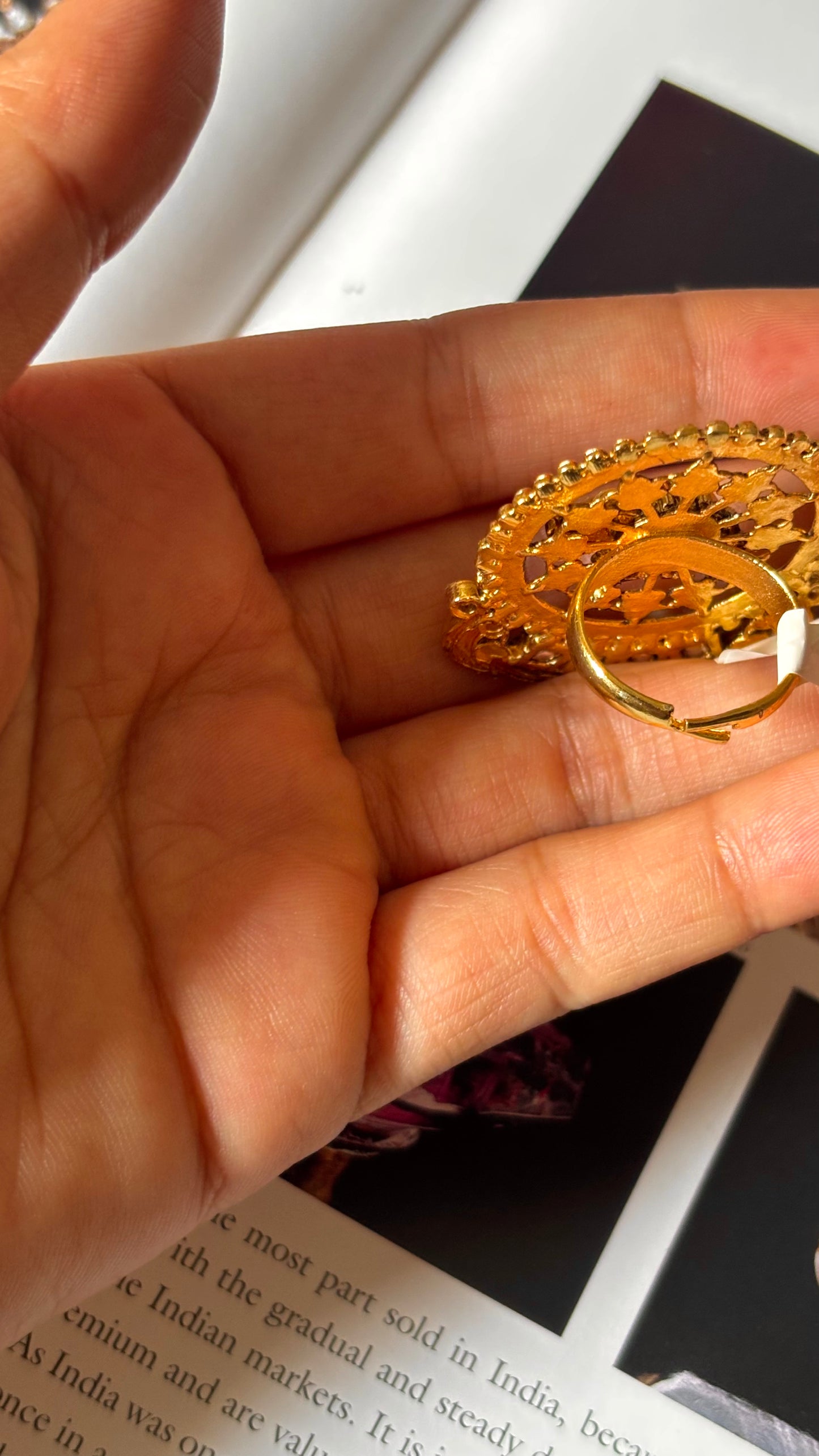 Gaj heritage gold ring