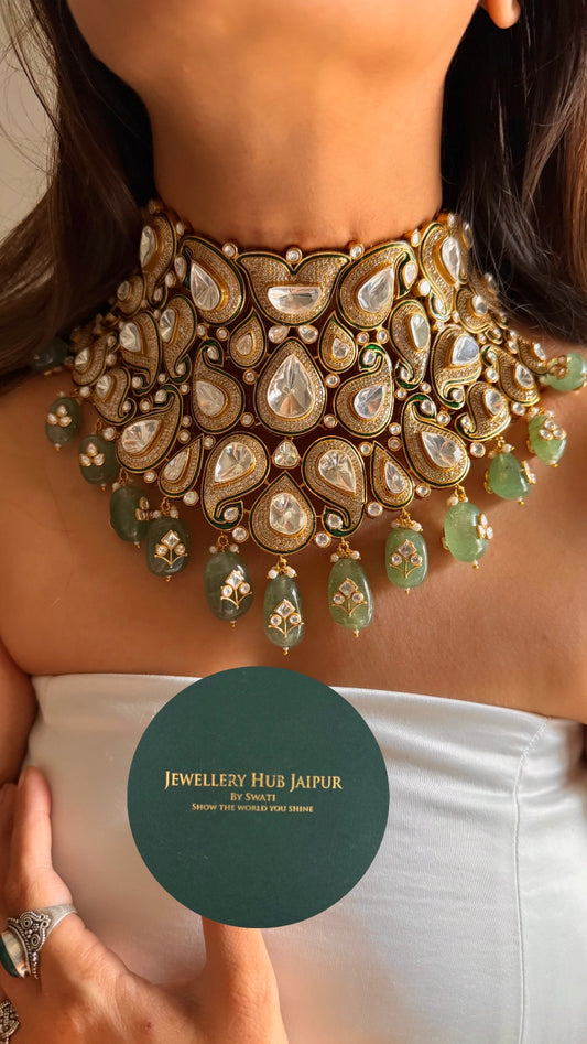 Heritage meenakari designer bridal choker