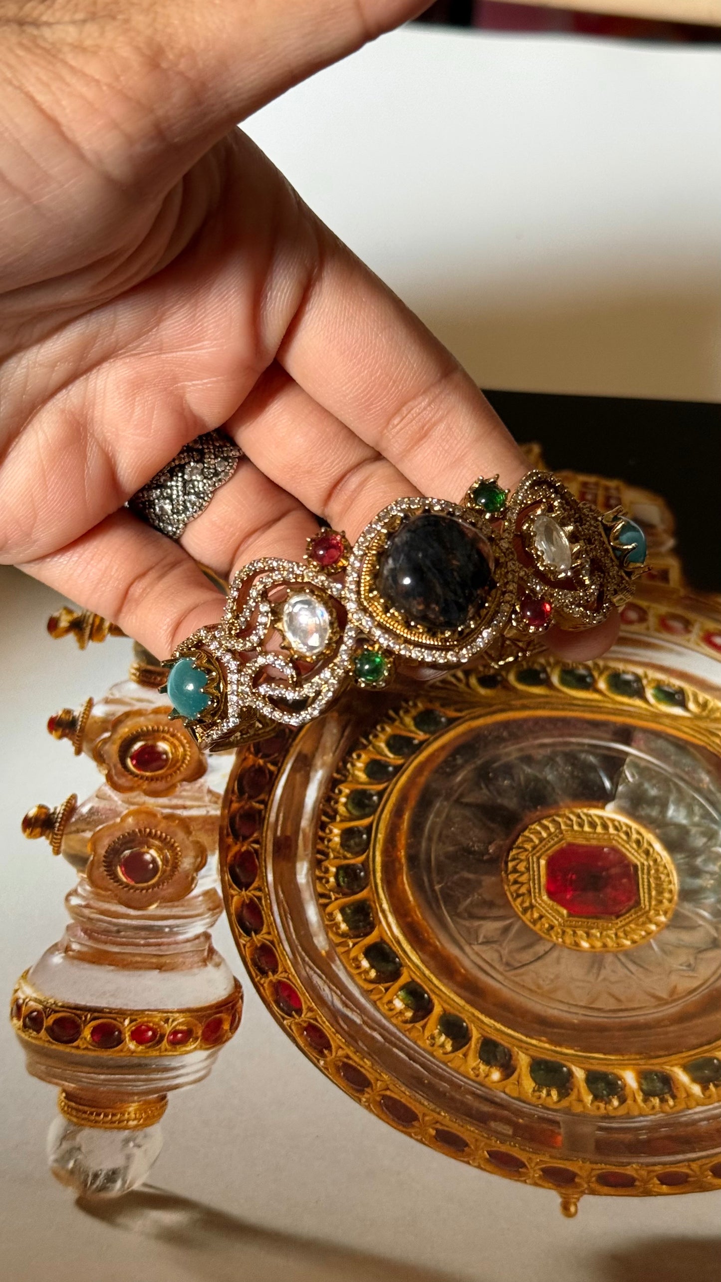 Navratna doublet bracelet
