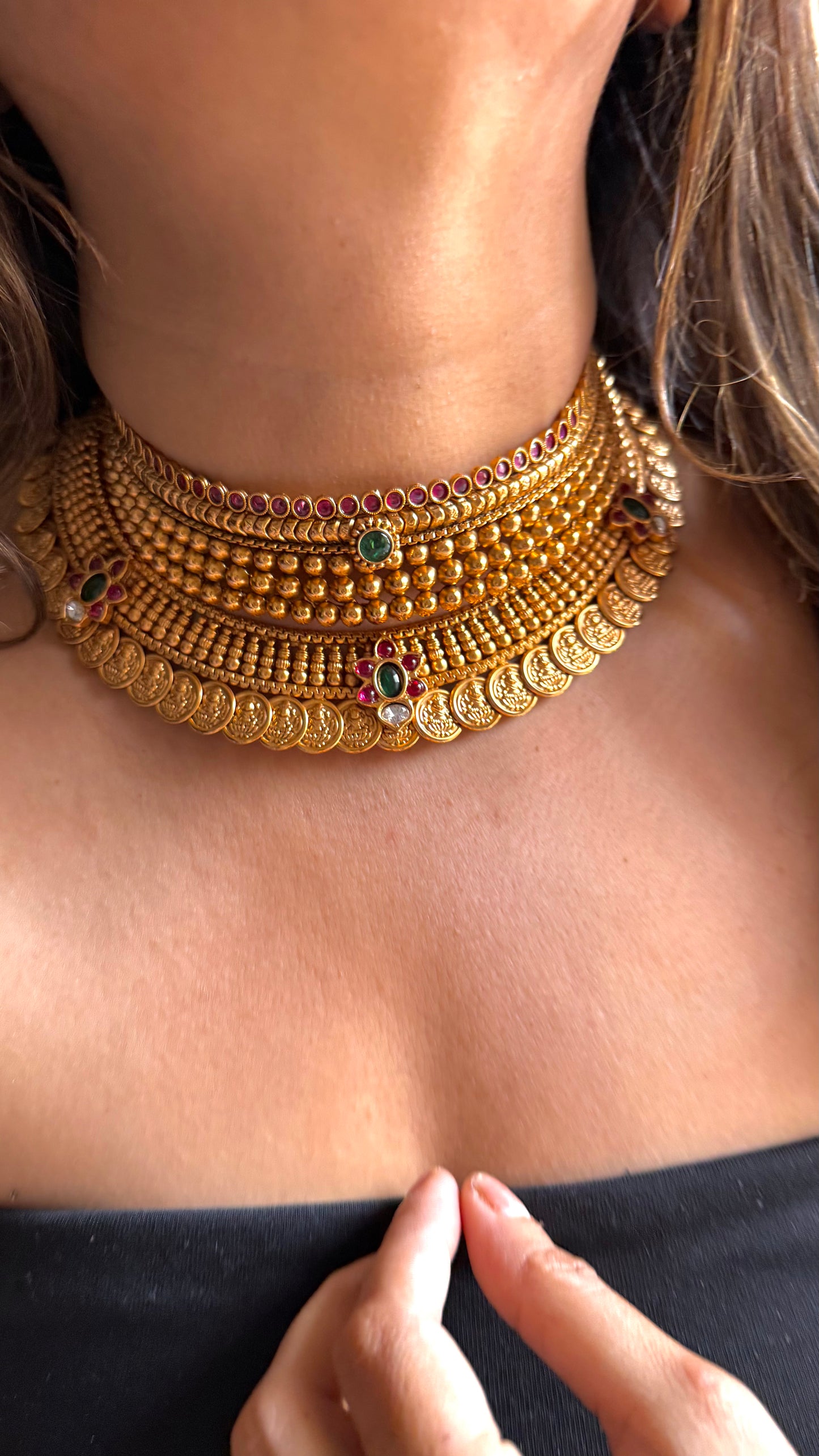 Maharashtrian Combo temple necklace