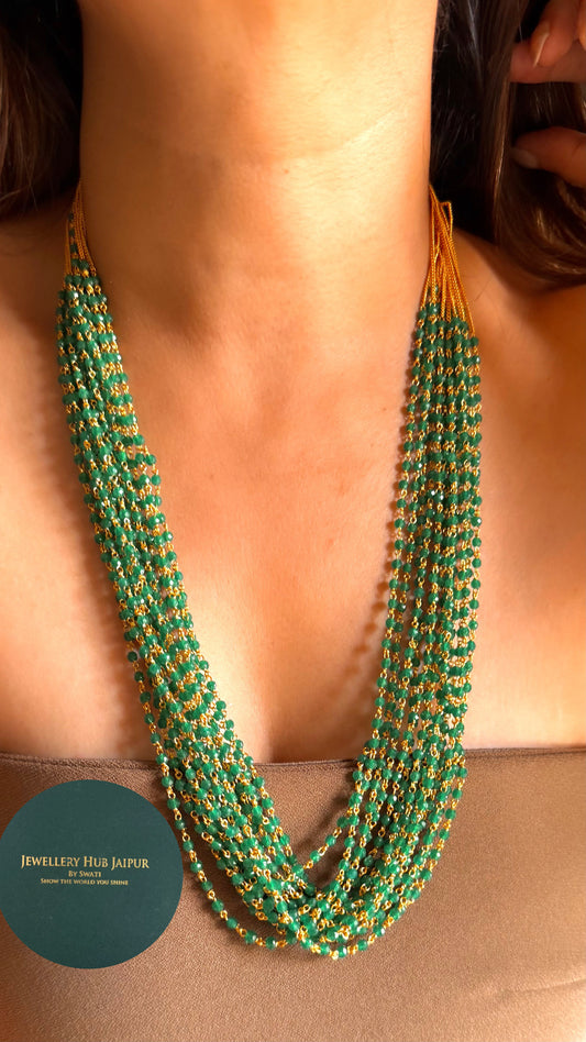 Multiple layer emerald string