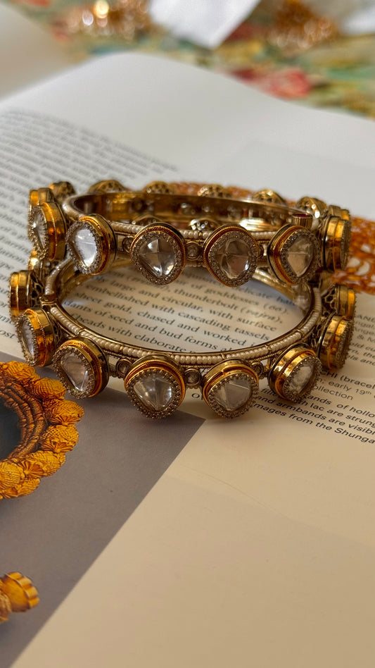 Uncut victorian polki bangdi bangles
