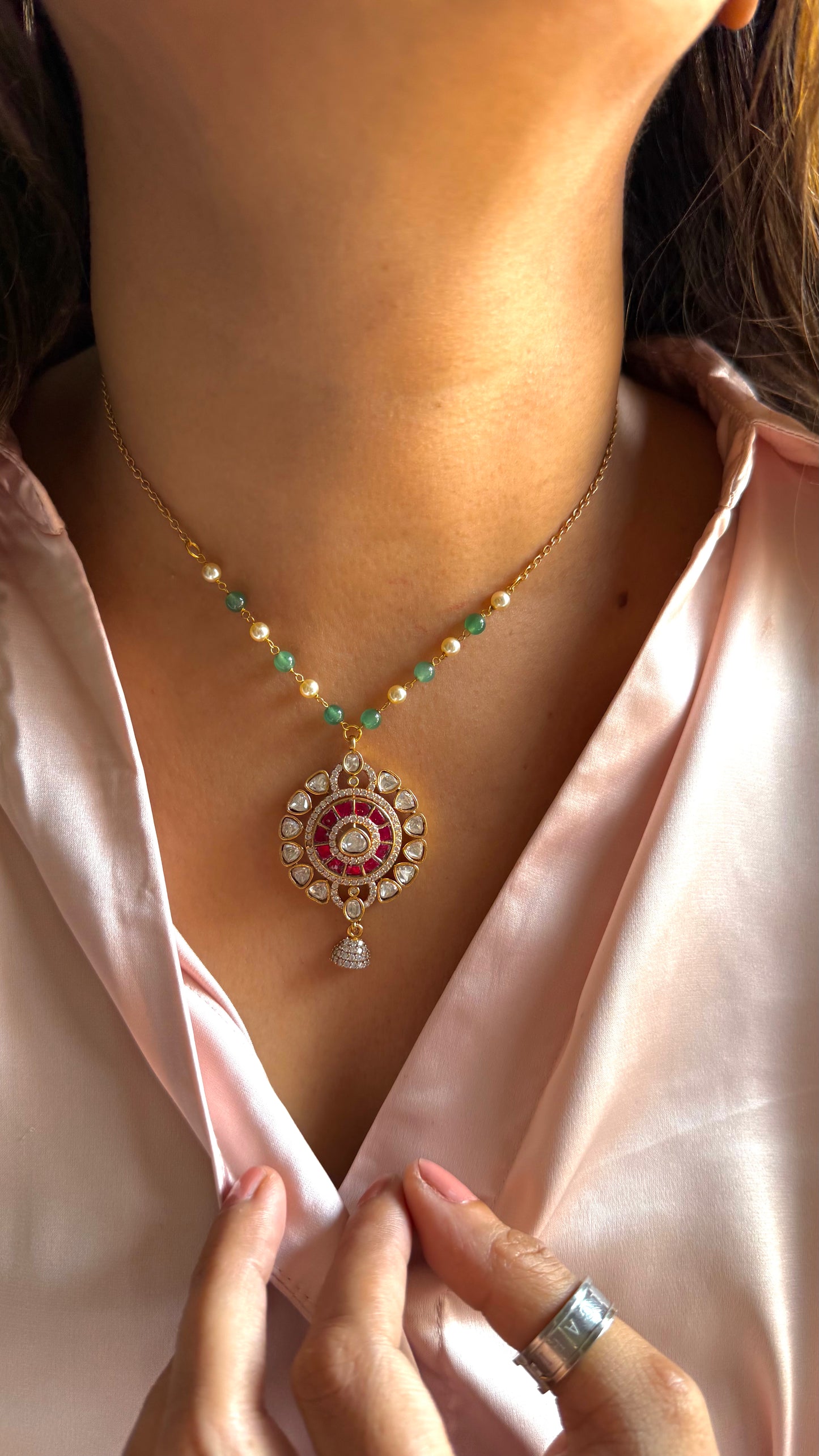 Nakshi Pendant set